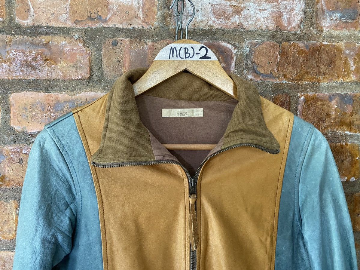 Ekam 2000s Shama x Studious Leather Paneled color block Jacket Size M / US 6-8 / IT 42-44 - 3 Thumbnail