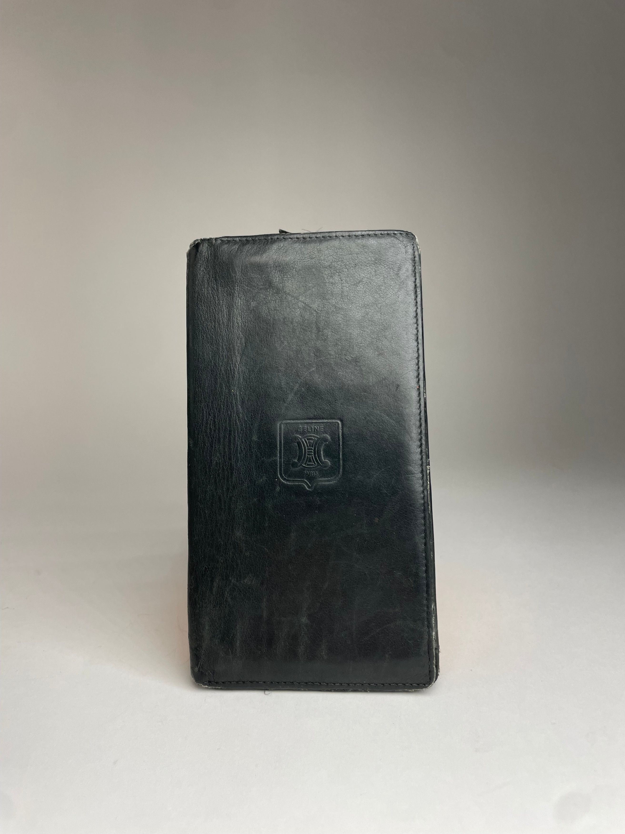 Celine Vintage Paris Leather ID Holder black Size ONE SIZE - 1 Thumbnail
