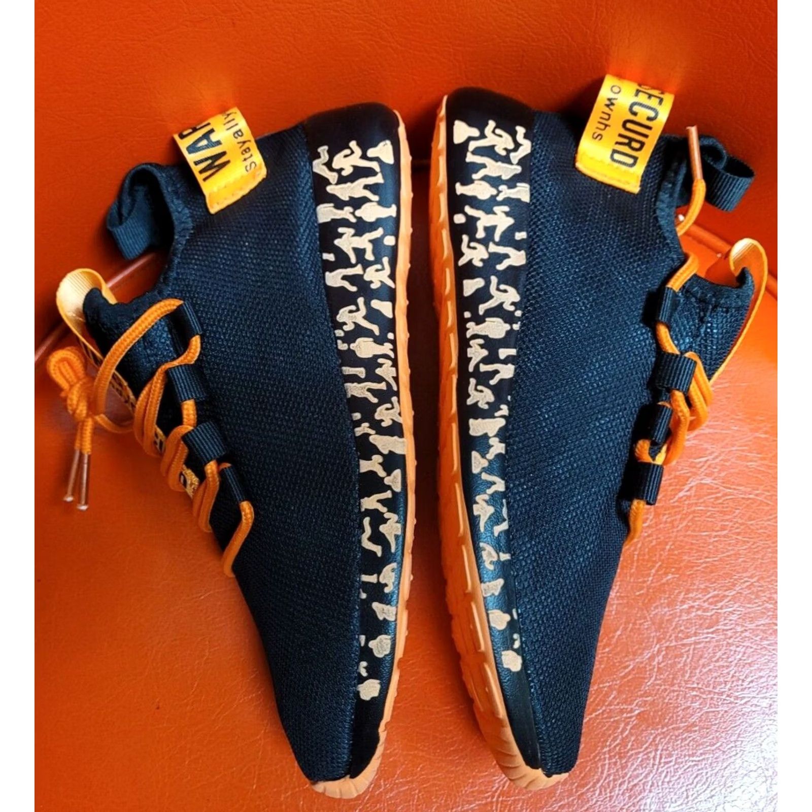 Shein SHEIN Athletic Sneakers Womens Black EUR 37 US 5.5 Casual NEW NIB Nice Orange Size US 4 / IT 34 - 2 Thumbnail