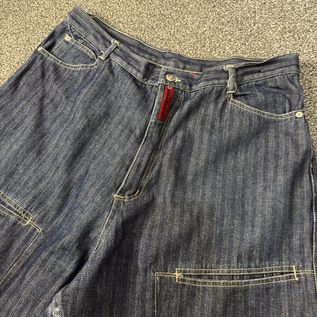 Ruff Ryders Vintage y2k Baggy Flared Tweed Ruff Ryders Dirty Denim Rap Size US 38 / EU 54 - 3 Thumbnail