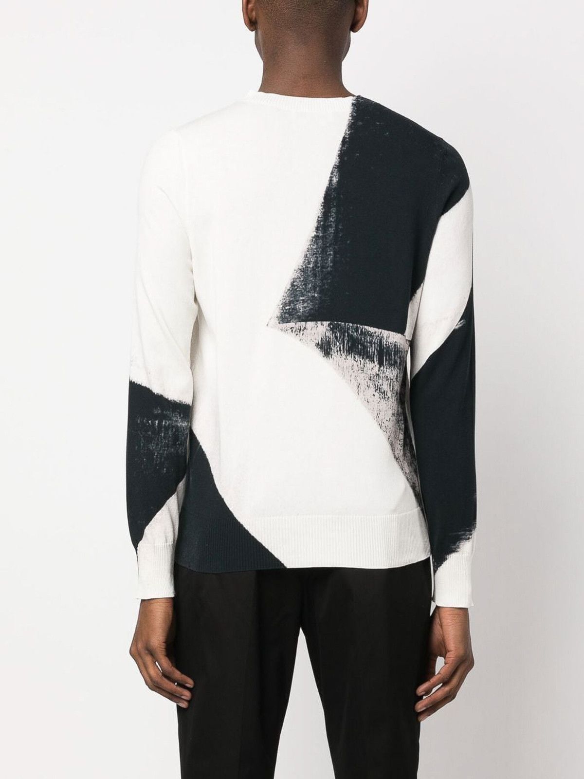 Alexander McQueen o1y0225 Sweater in Black & Ivory Size L / US 10 / IT 46 - 5 Thumbnail