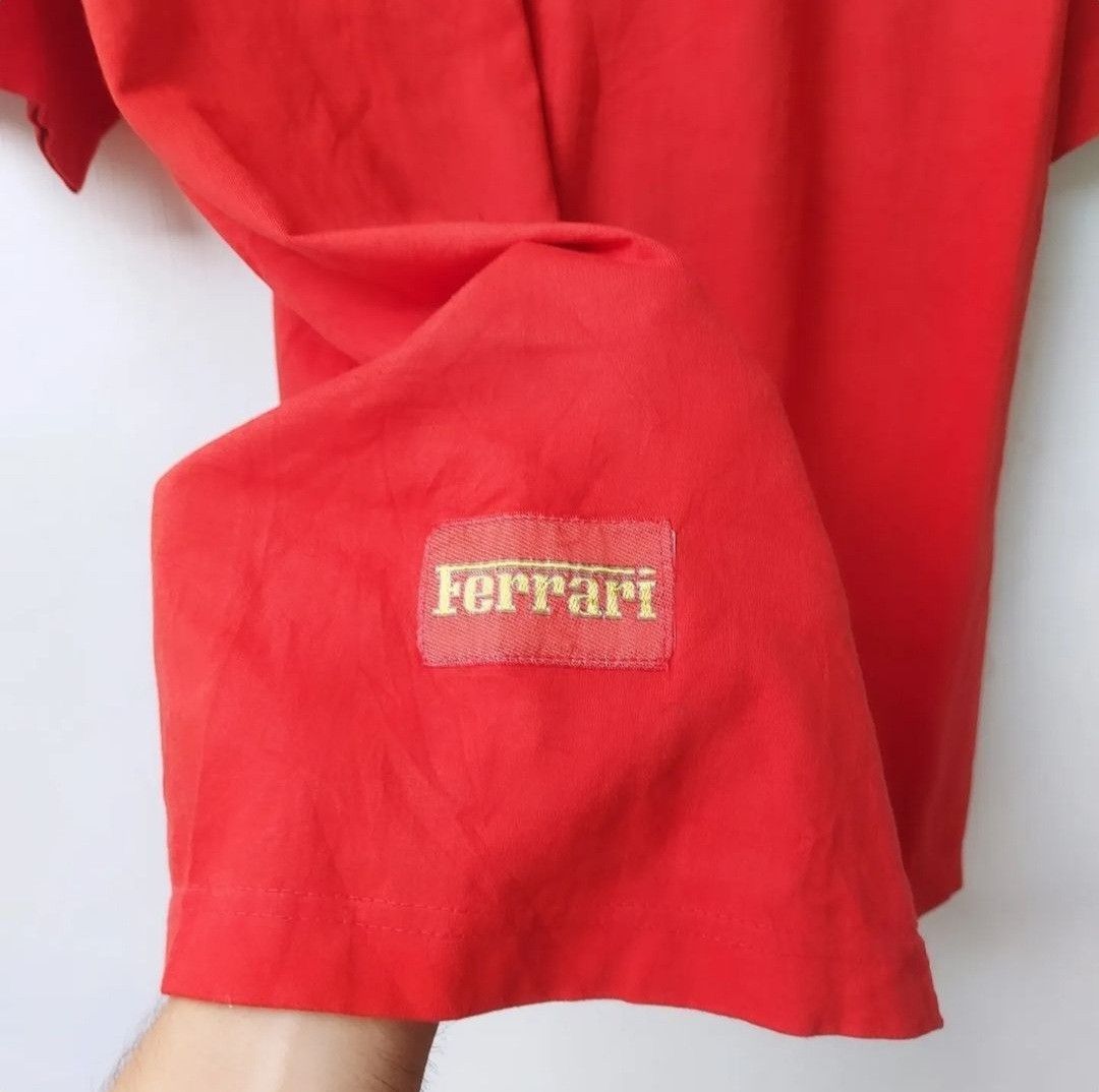 Ferrari × Vintage Vtg Early 2000s SF Scuderia Ferrari Iconic Logo Tshirt Size US XL / EU 56 / 4 - 5 Thumbnail