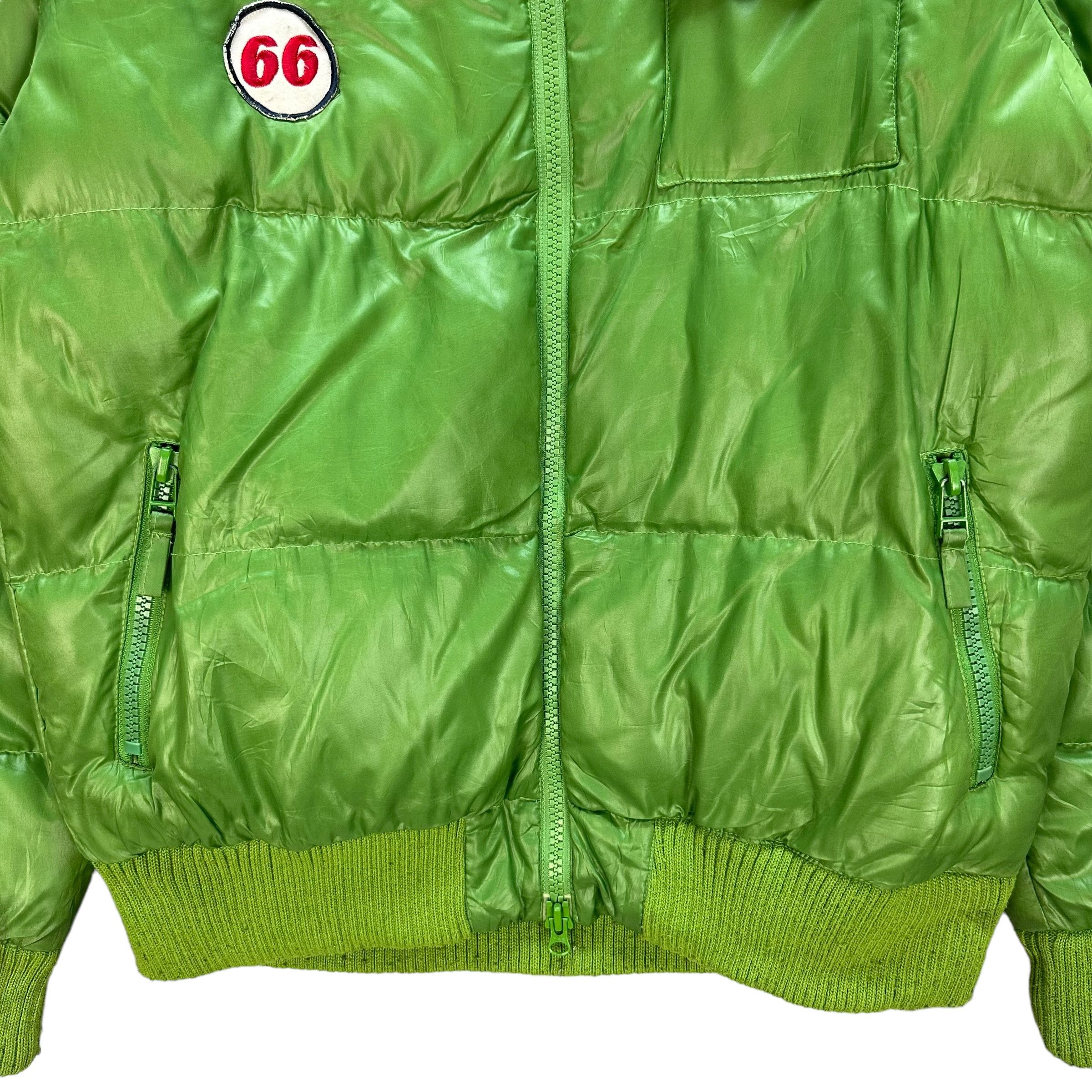 Japanese Brand FOURSEASON Patches Logo Green Puffer Jacket #A32-0719 Size US XL / EU 56 / 4 - 5 Thumbnail