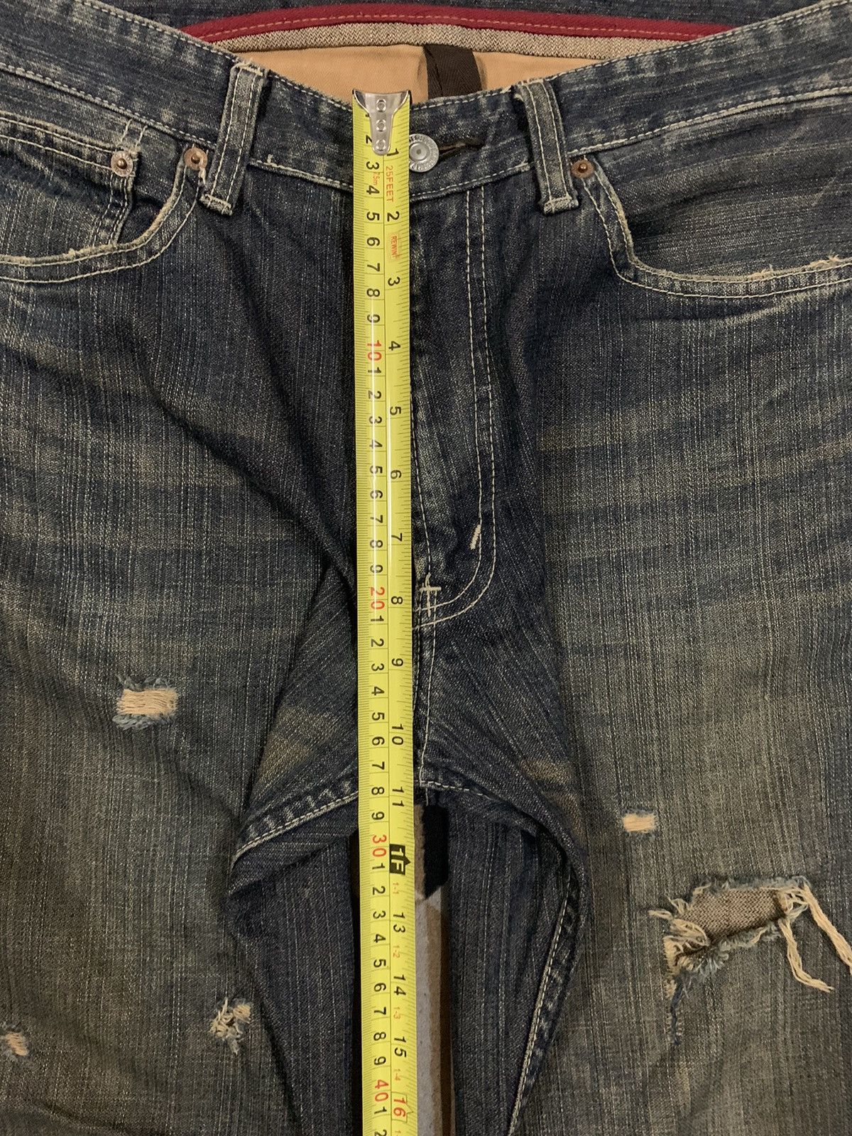Japanese Brand Vintage Bobson Mud Wash Baggy Distressed Grunge Jeans Size US 32 / EU 48 - 19 Thumbnail