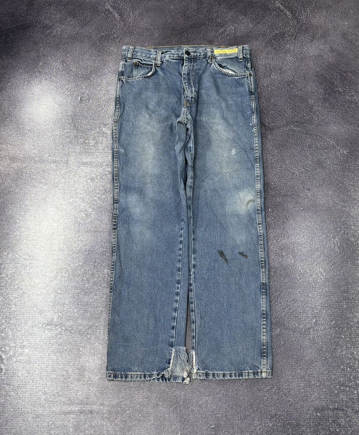 Dickies Vintage Dickies Faded Light Blue Workwear Denim Baggy Jeans Size US 34 / EU 50 - 2 Thumbnail