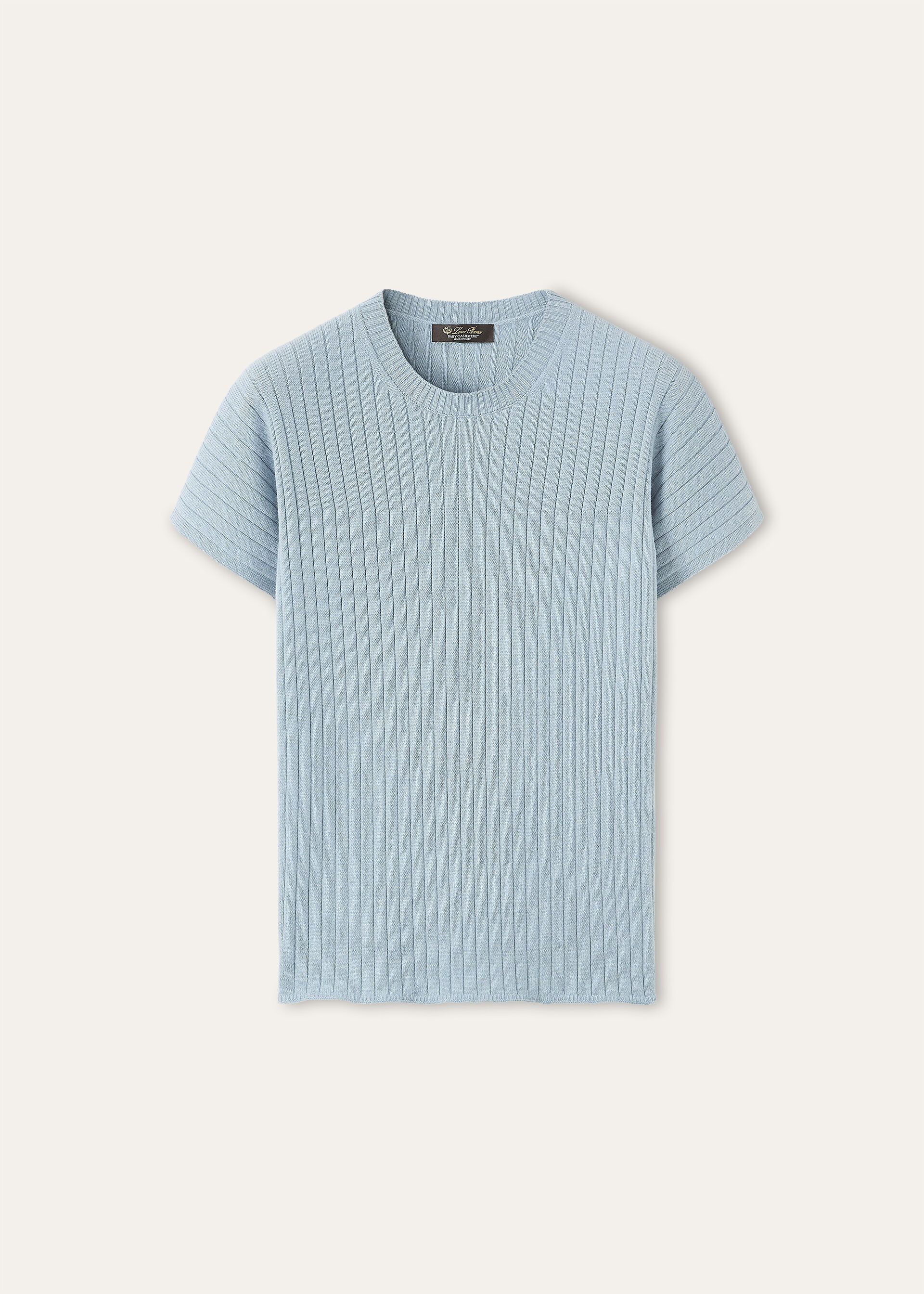 Loro Piana os11x0426 FAP5842 Coste Crewneck Sweater Iced Snow Melange Size L / US 10 / IT 46 - 1 Thumbnail