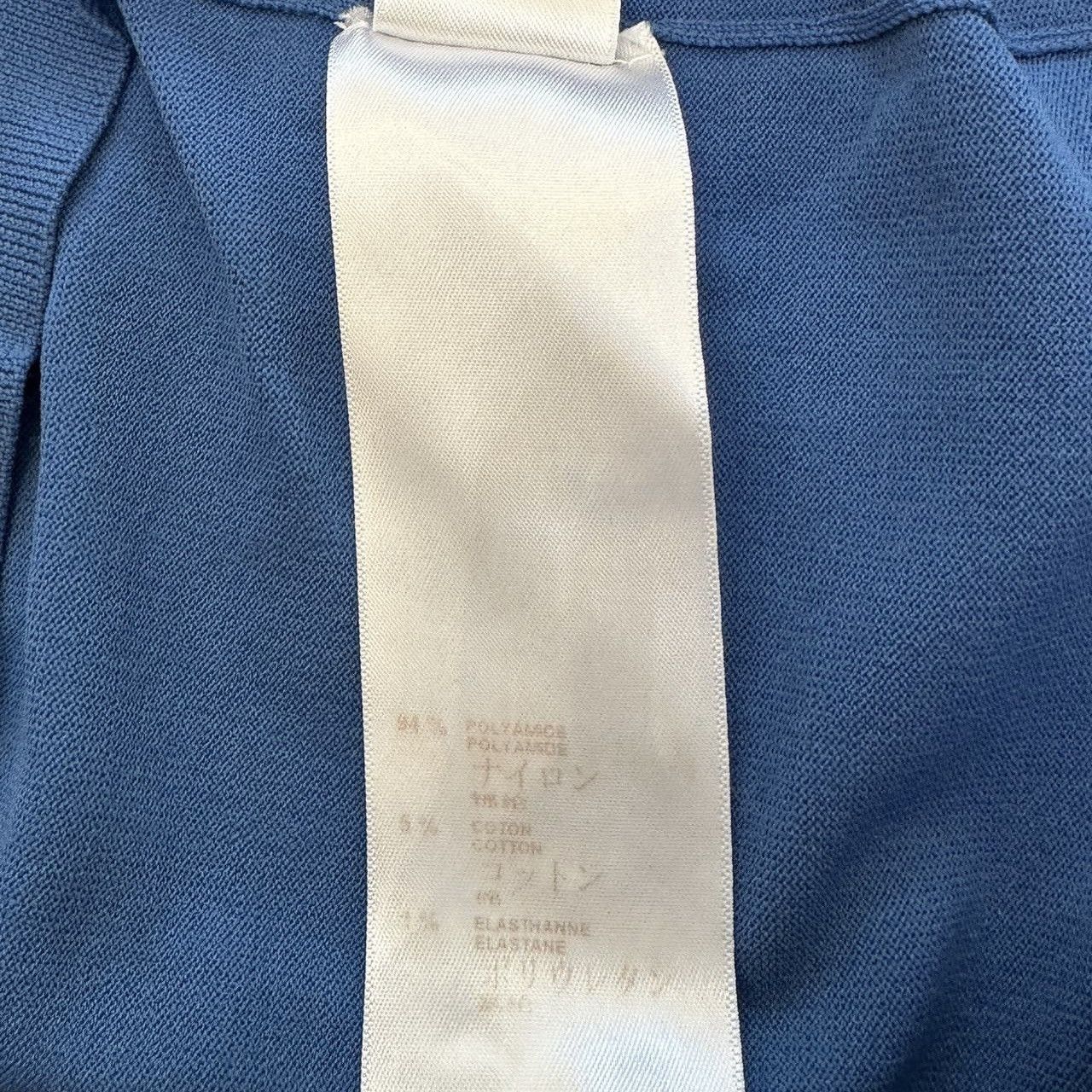 Louis Vuitton Louis Vuitton blue logo short-sleeved knit shirt Size S / US 4 / IT 40 - 7 Thumbnail