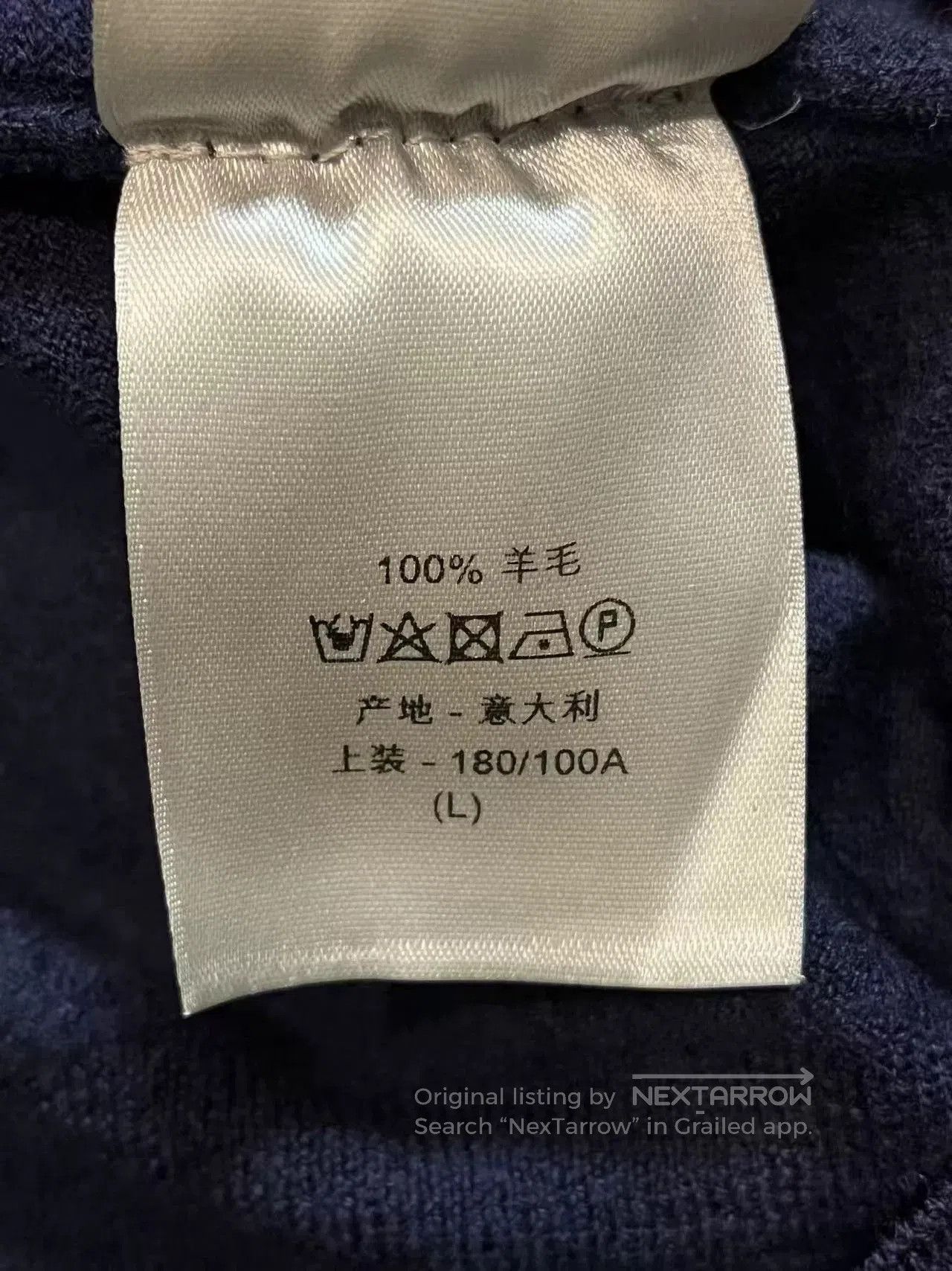 Dior Dior Embroidered Wool Knit Sweater for Men. Size US L / EU 52-54 / 3 - 6 Thumbnail