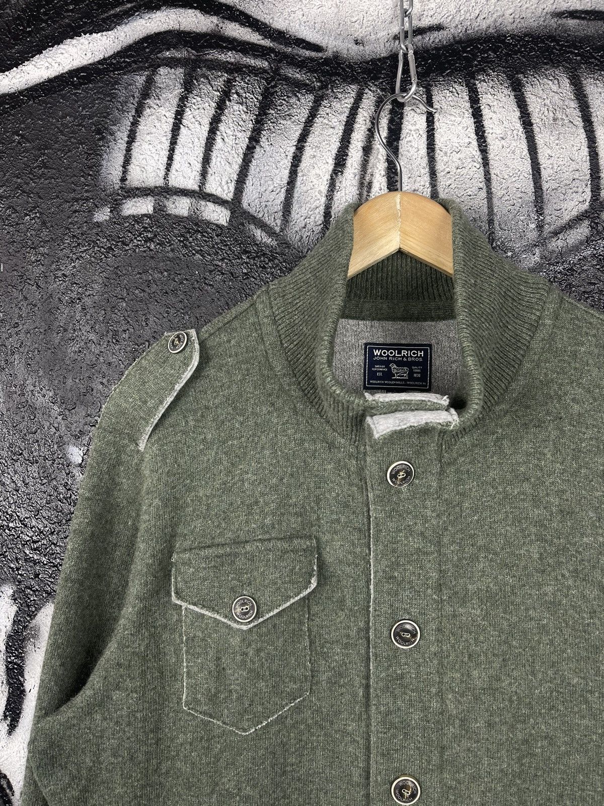Woolrich Woolen Mills Woolrich John Rich & Bros. Wool Button-Down Sweater Men’s Size US L / EU 52-54 / 3 - 4 Thumbnail