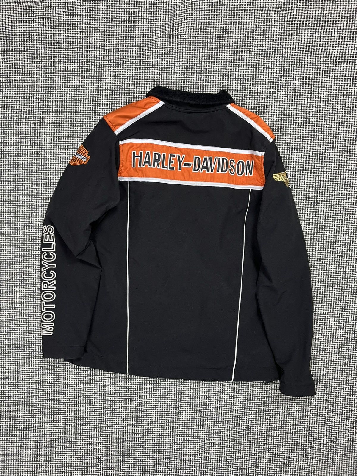Vintage Harley Davidson vintage soft shell jacket multi logo Size US XL / EU 56 / 4 - 3 Thumbnail