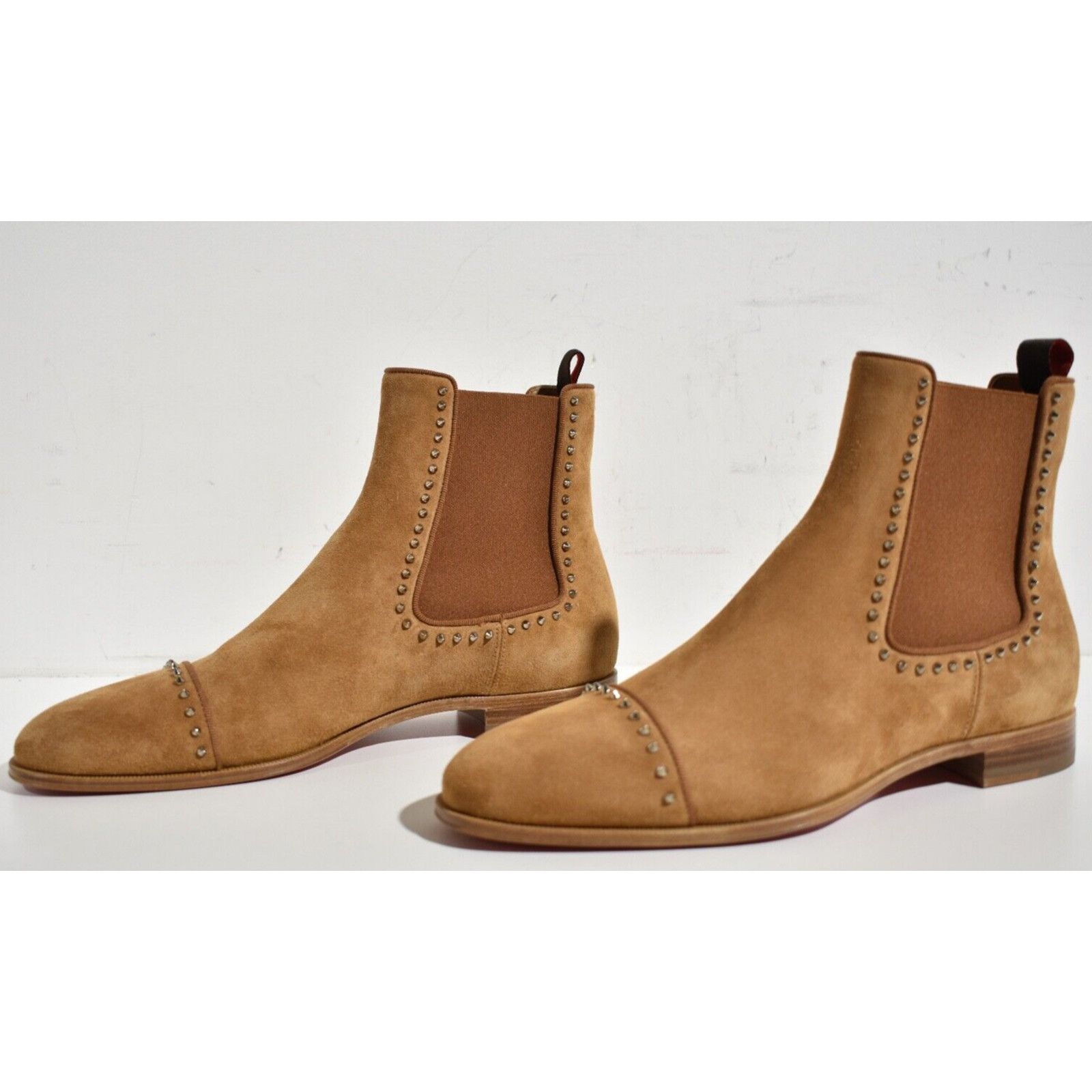 Christian Louboutin Christian Louboutin Mens Brown Suede Spike Boot 45 12 Size US 12 / EU 45 - 10 Thumbnail