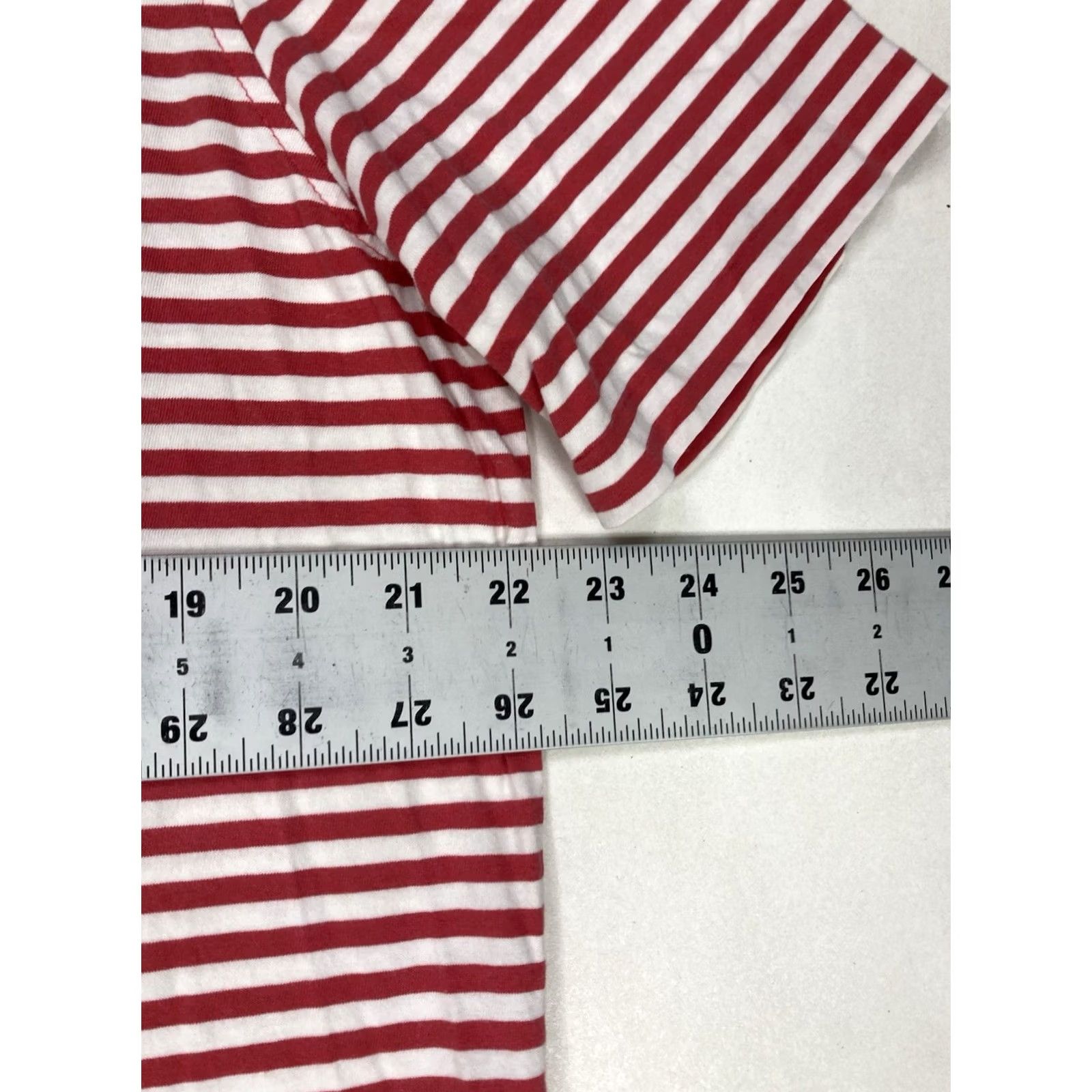 Polo Ralph Lauren VINTAGE Polo Ralph Lauren Polo Shirt Men Large Red White Pony Short Sleeve Stripe Pocket Shirt Polo Size US L / EU 52-54 / 3 - 7 Thumbnail