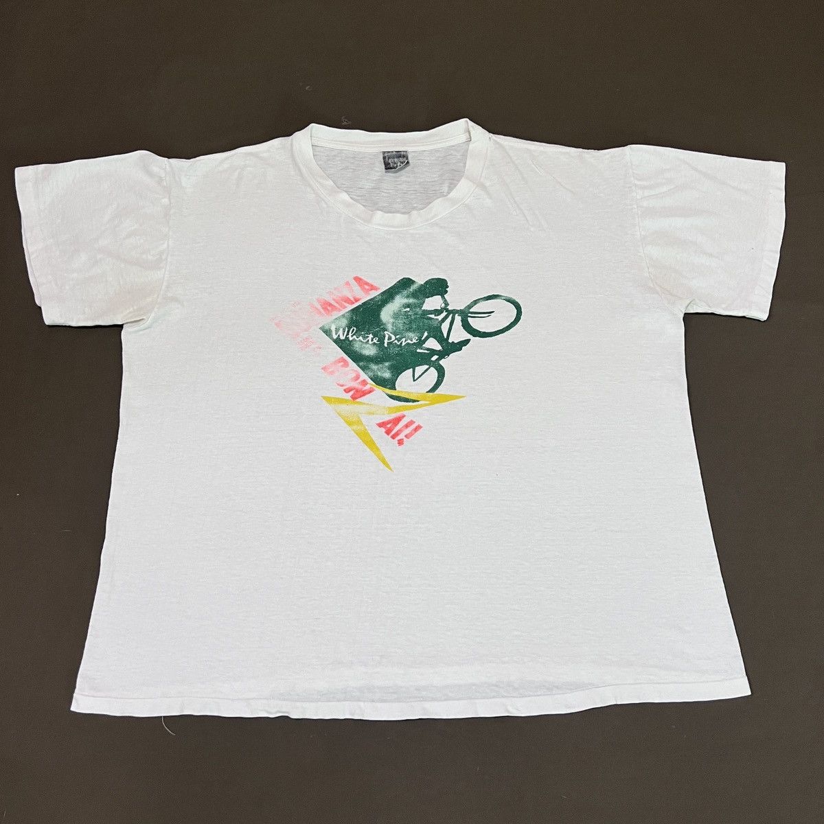 Bicycle × Sports Specialties × Vintage Vintage 90s white pine bicycle shop Promo Tee XL Racing Size US XL / EU 56 / 4 - 2 Thumbnail