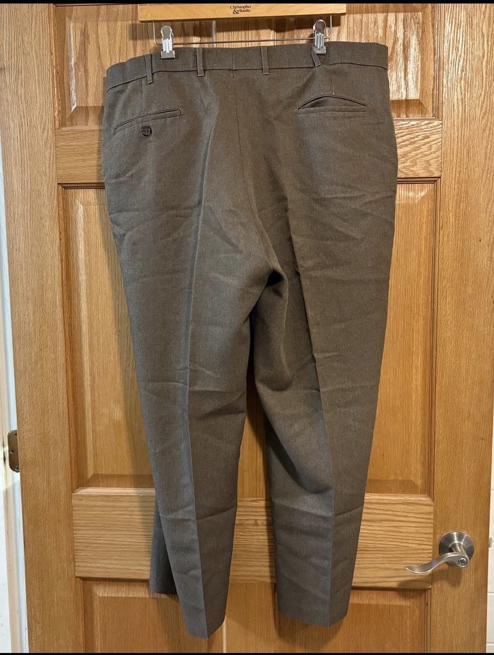 Levi's Vintage Clothing Vtg 70s Levi Action Slack Pant Men’s 41x30 Brown Polyester Size US 41 - 2 Thumbnail