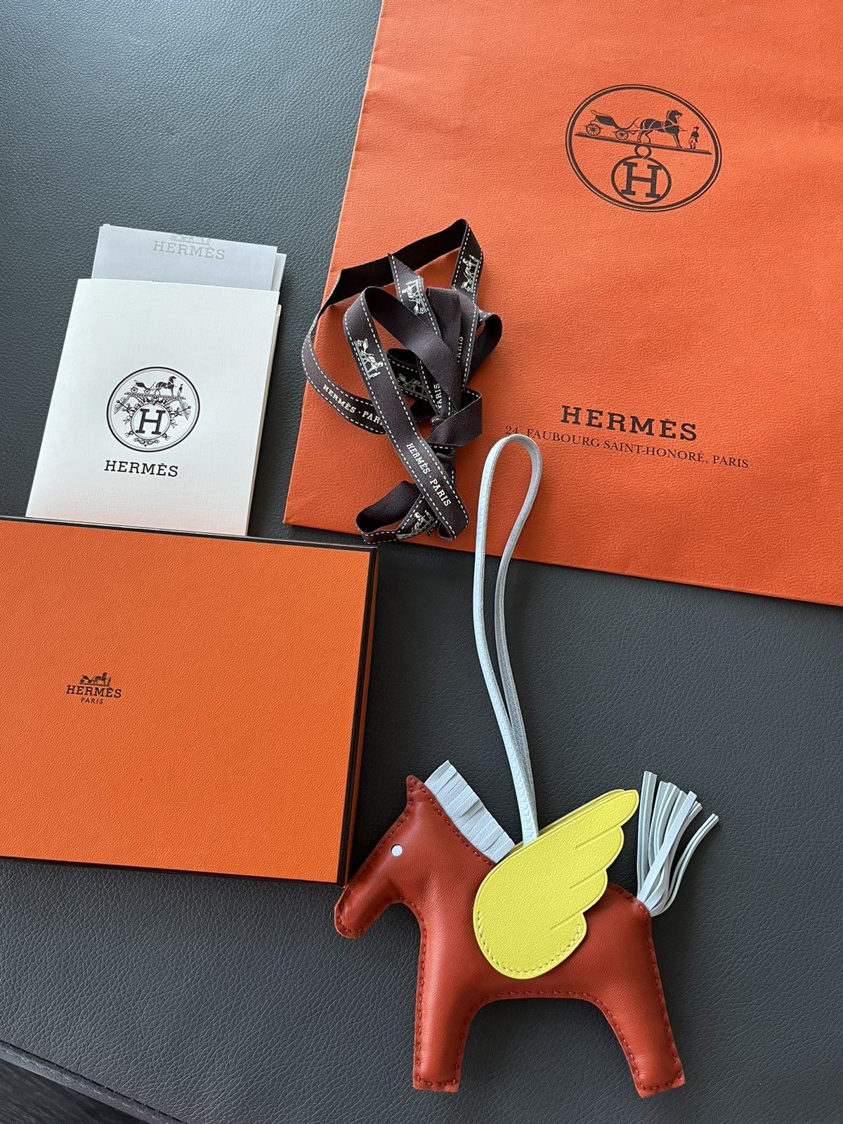 Hermes Super Rare New Hermes Rodeo Pegase MM Leather Horse Charm Size ONE SIZE - 9 Thumbnail