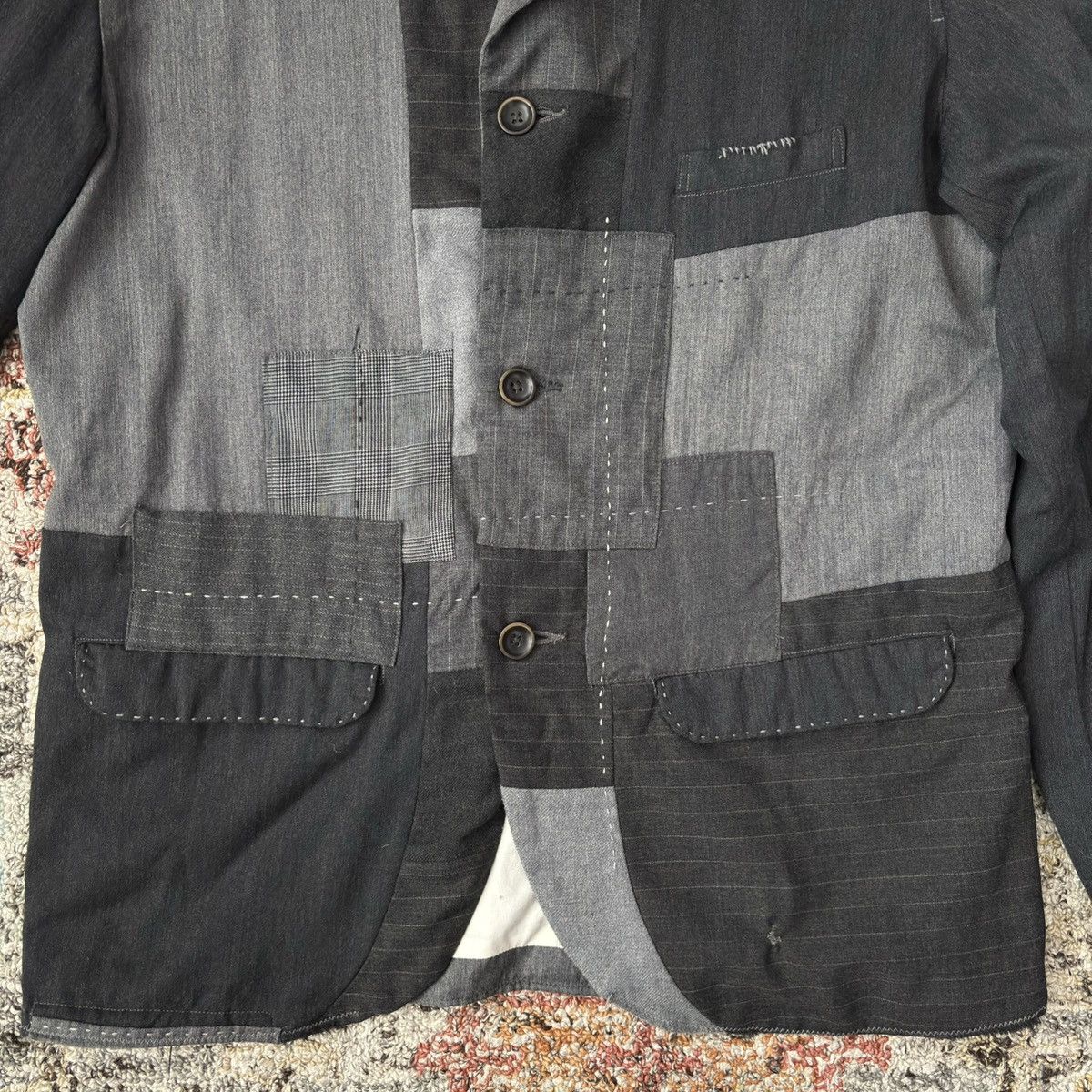 Kapital Funset of Art Patchwork Sashiko Blazer boro 1st jacket Japan Size US L / EU 52-54 / 3 - 3 Thumbnail