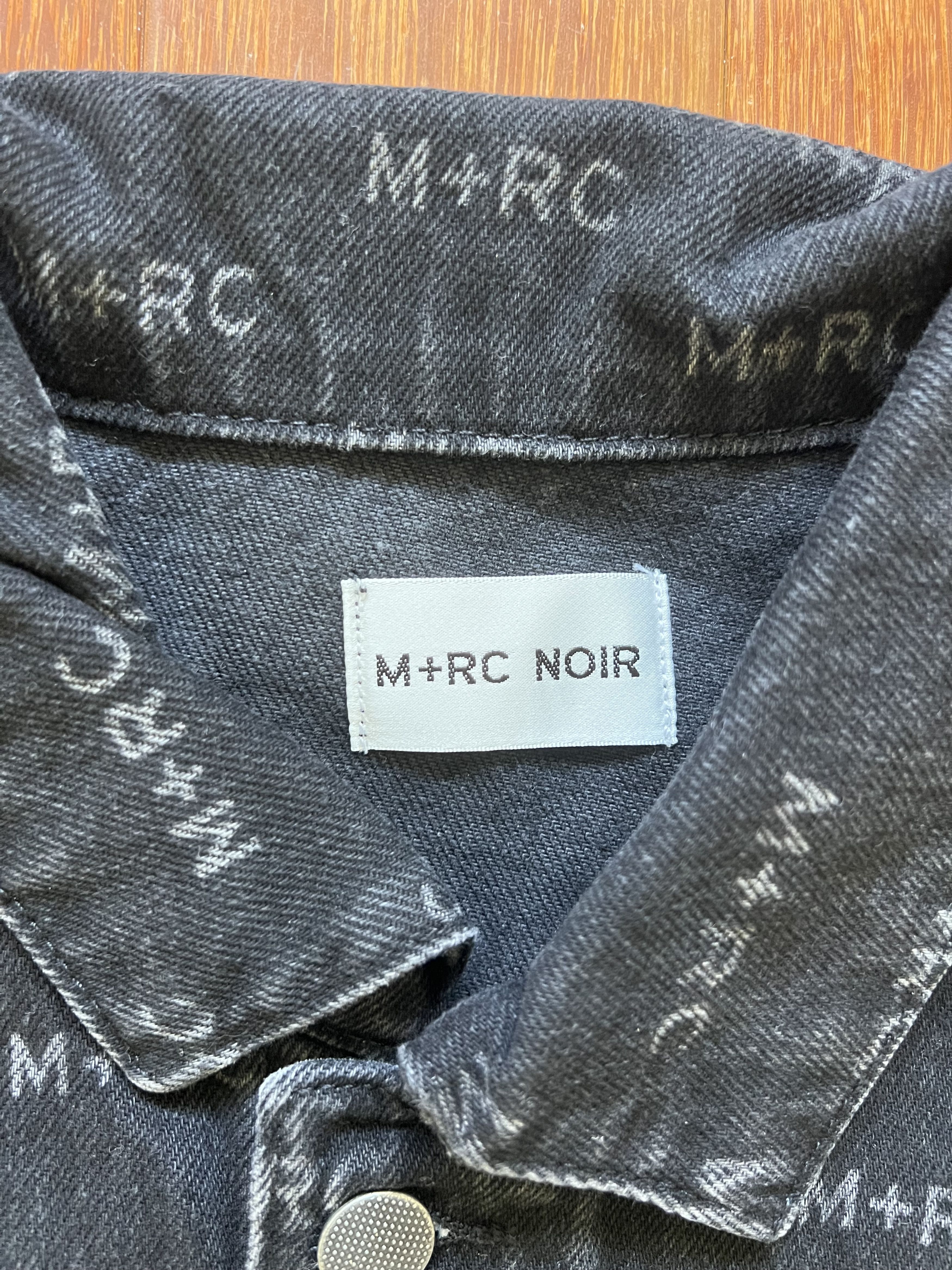 M+Rc Noir 💚 SS19 M+RC Noir Logo Denim Black Jacket Medium NEW Size US M / EU 48-50 / 2 - 9 Thumbnail