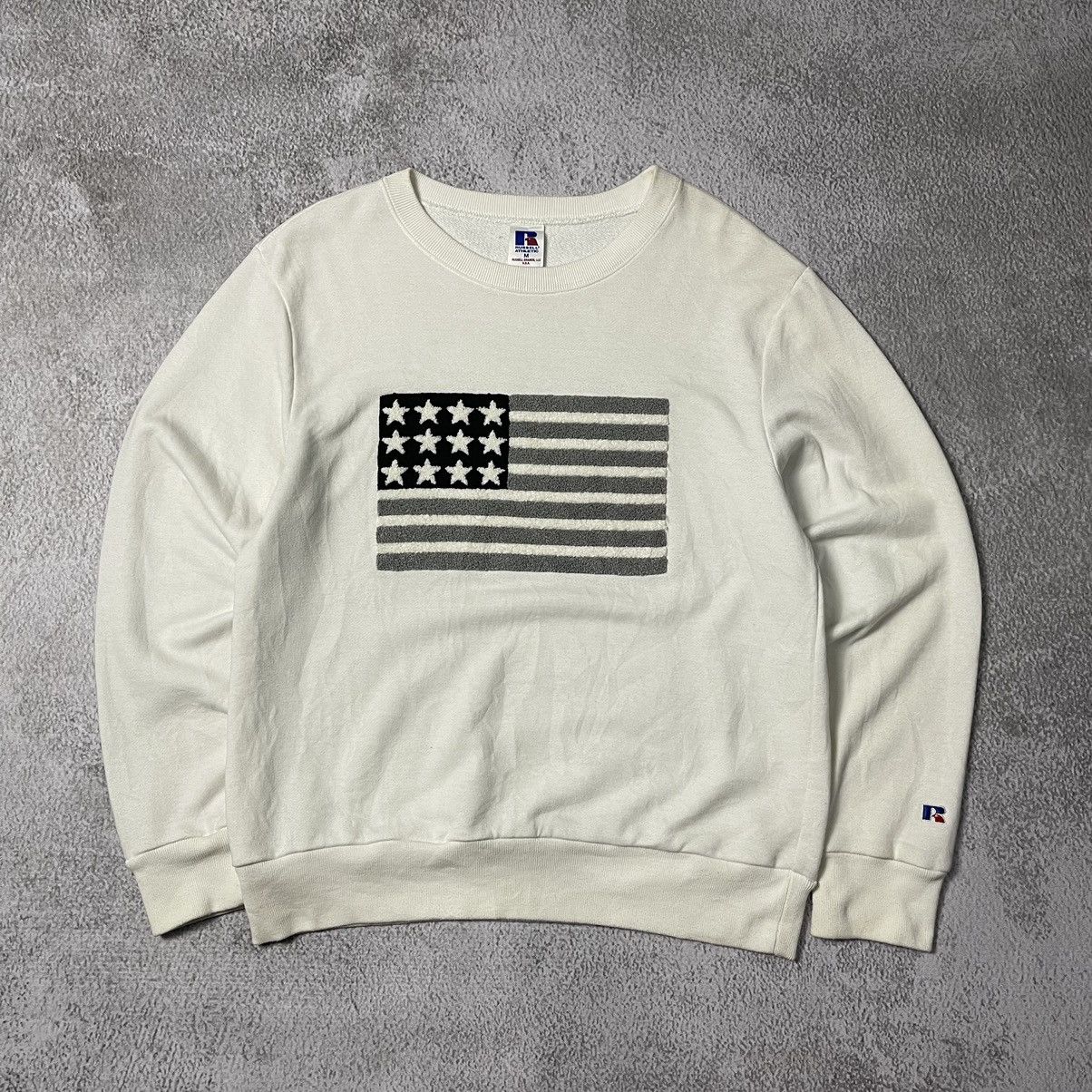 Russell Athletic × Vintage Russell Athletic america flag sweatshirt Size US M / EU 48-50 / 2 - 1 Thumbnail