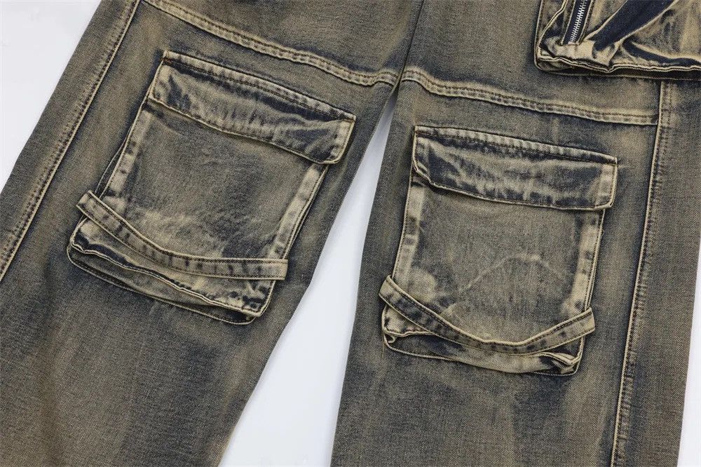 Japanese Brand × Vintage Streetwear Cargo Multi Pocket Loose Baggy Pants Jeans Size US 32 / EU 48 - 12 Thumbnail