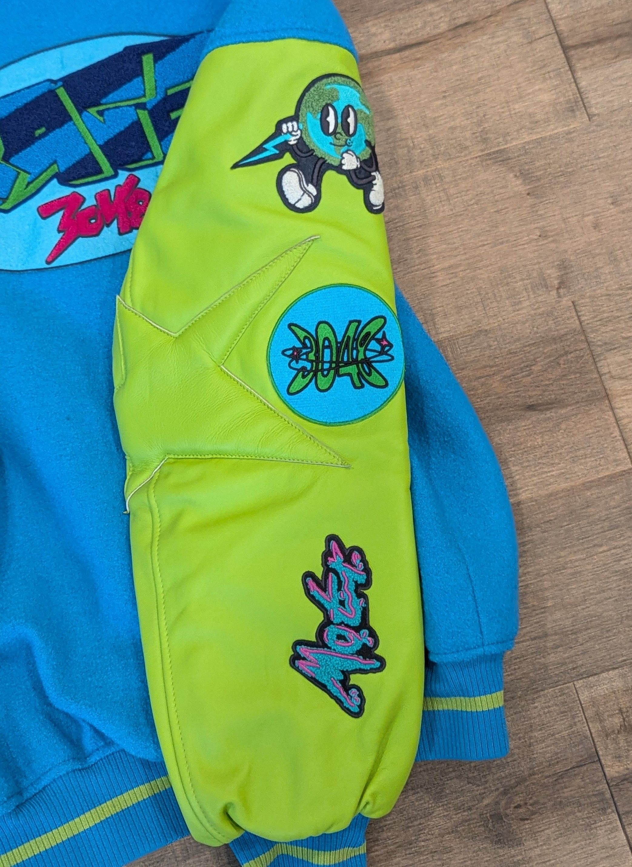 Other MEMBERS OF THE RAGE Patch Leather/Wool Varsity Jacket Large Size US L / EU 52-54 / 3 - 7 Thumbnail