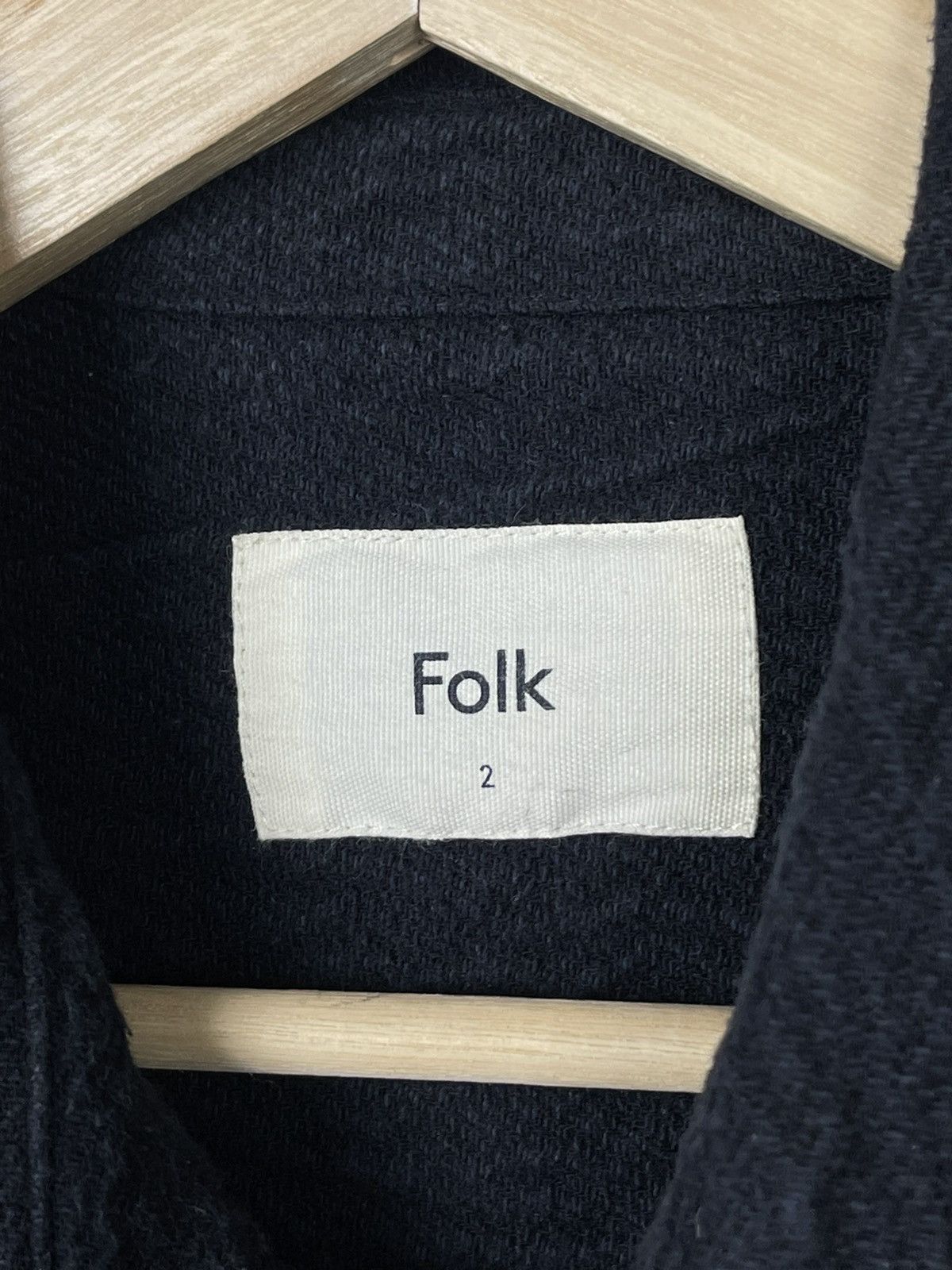 Folk Folk Assembly In Navy Texture Overshirt Jacket Men’s Size 2 Size US M / EU 48-50 / 2 - 8 Thumbnail
