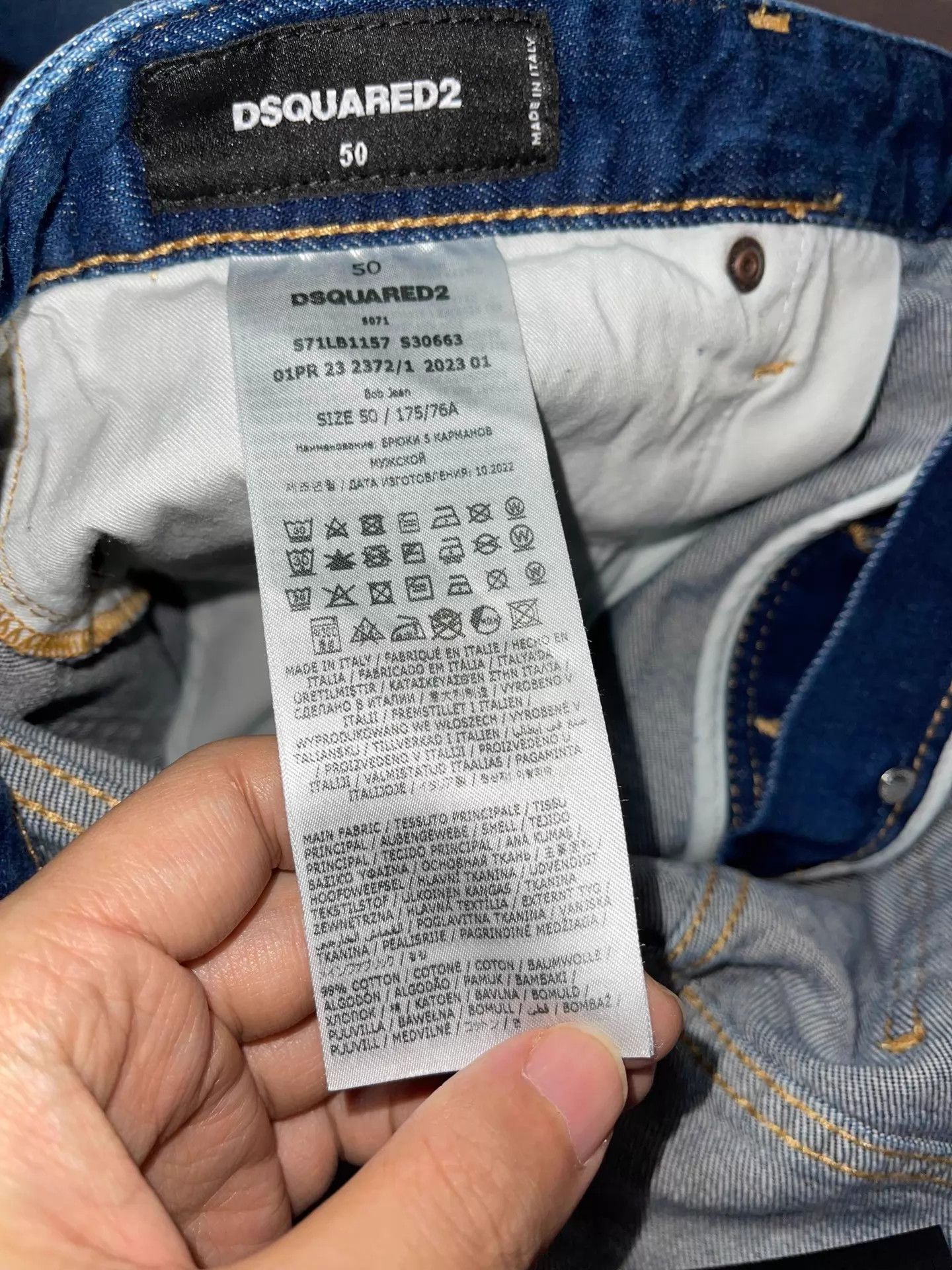 Dsquared2 Dsquared2 D2 Bob Jeans 50 New With Tags Size US 34 / EU 50 - 8 Thumbnail
