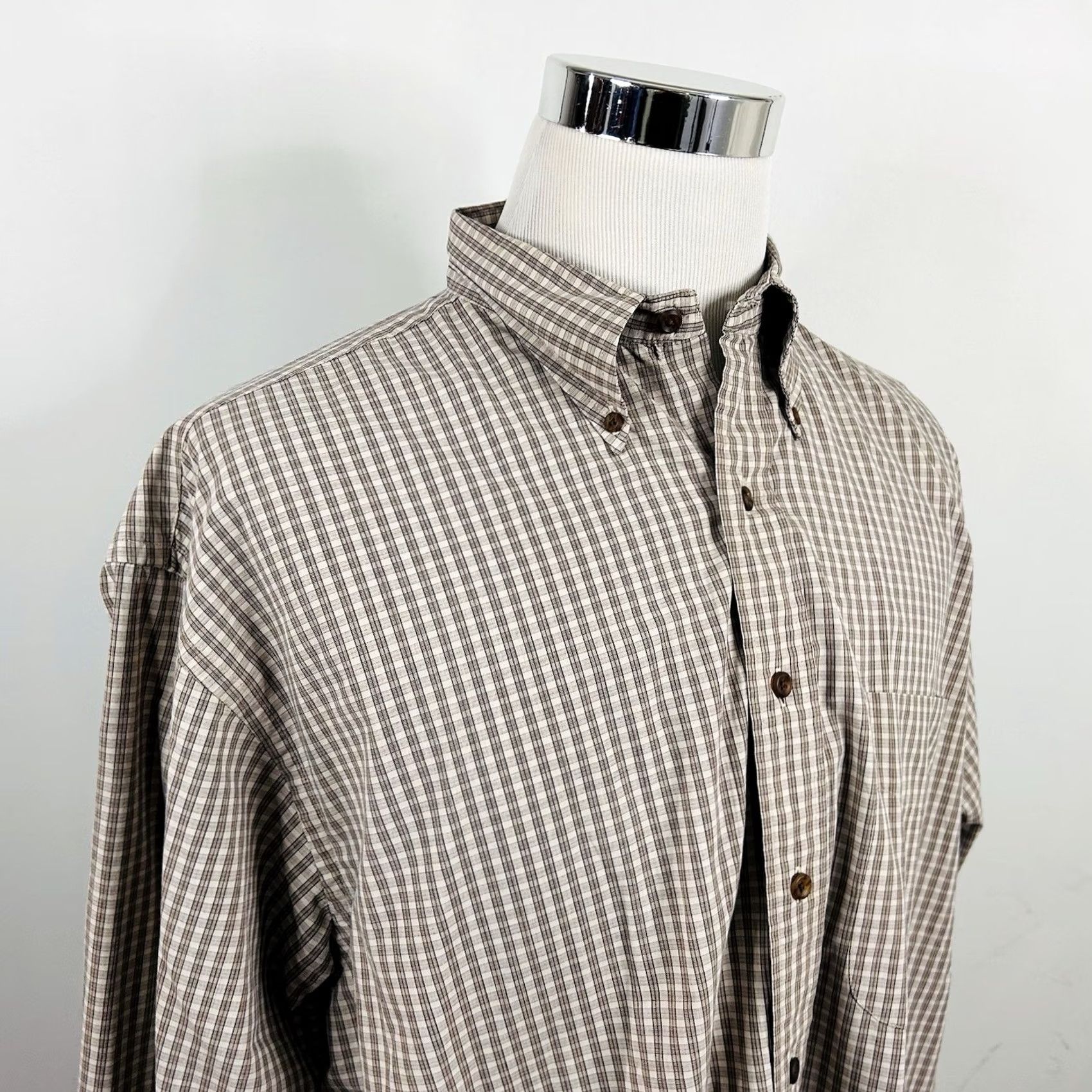 Gant Gant Shirt XL Desert Poplin Beige Plaid Button-Down 100% Cotton Safari Outdoors Mens Regular Junior? Size US XL / EU 56 / 4 - 2 Thumbnail