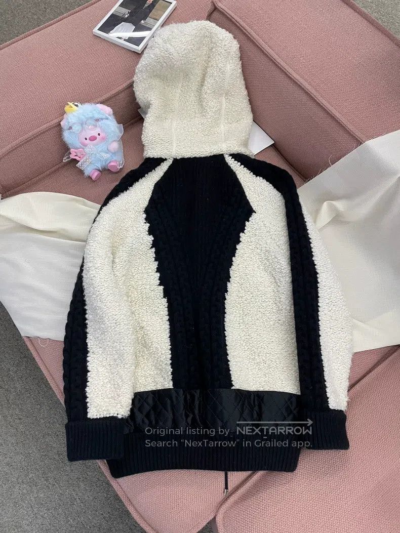 Chanel Chanel Black and white panda colour-blocked wool hooded zi Size XS / US 0-2 / IT 36-38 - 6 Thumbnail