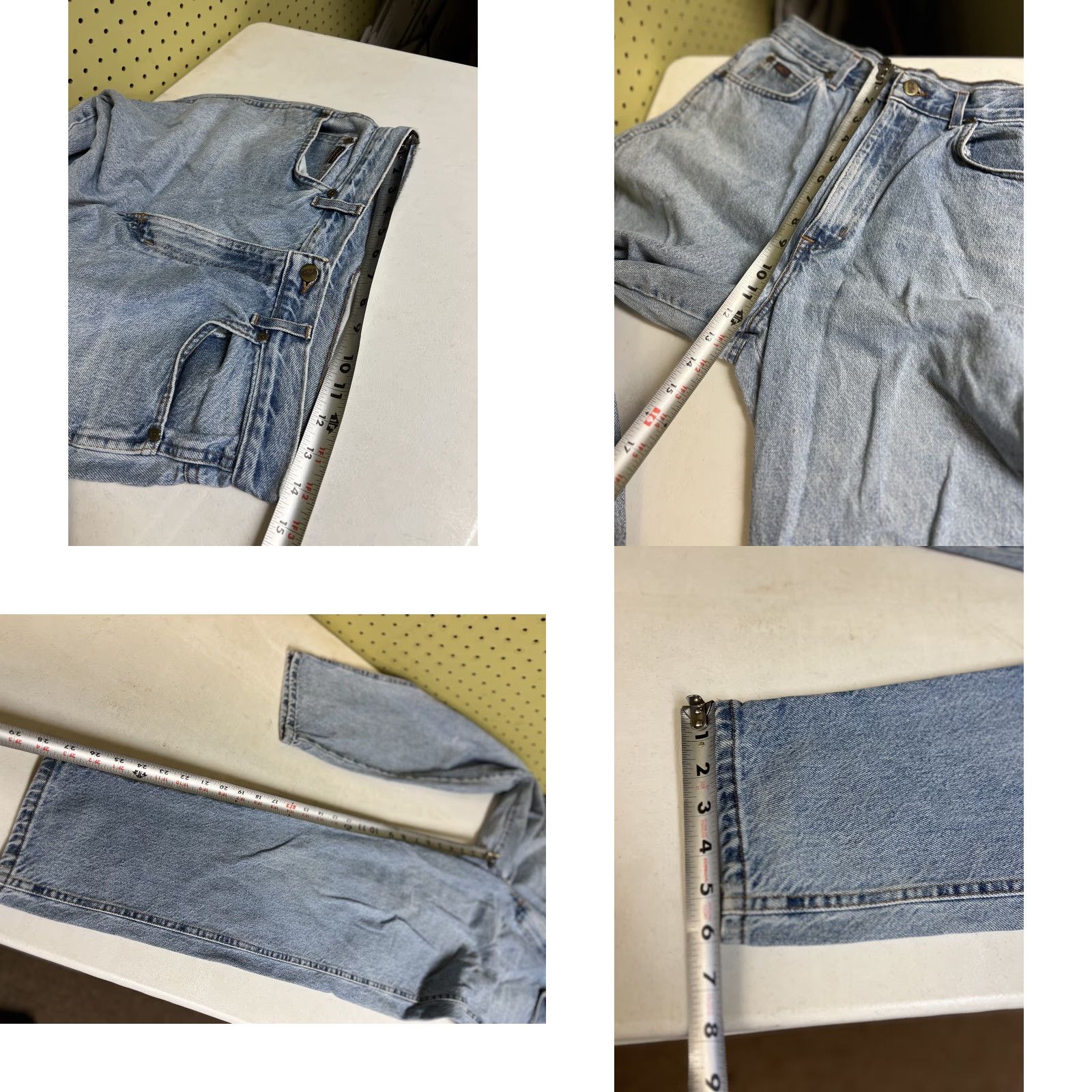 Vintage VINTAGE CHIC Jeans 5-Pocket Denim Tapered Relaxed High Rise 14 Blue Women Grunge 80s 90s USA Size 36" / US 14 / IT 50 - 8 Thumbnail