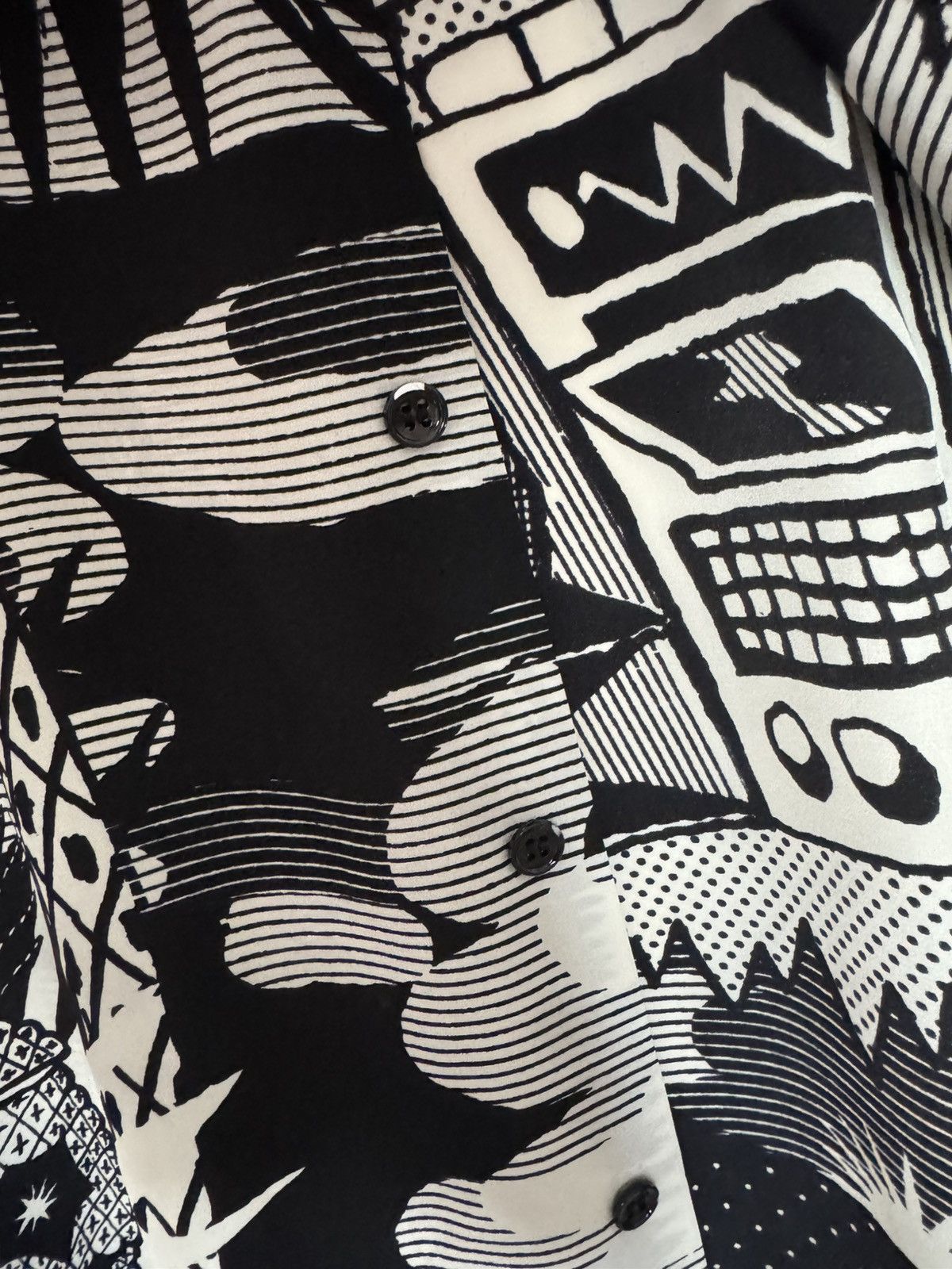 Saint Laurent Paris SS16 Sample Surf Sound Skull Colada Shirt Size US M / EU 48-50 / 2 - 5 Thumbnail