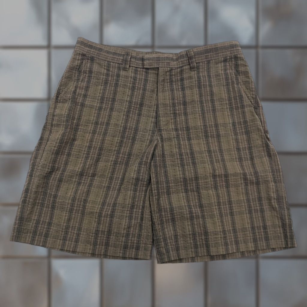 Patagonia Patagonia Men's 33 Brown Plaid Organic Cotton Blend Chino Walking Shorts Slim? (remove uncertain) Size US 33 - 1 Thumbnail