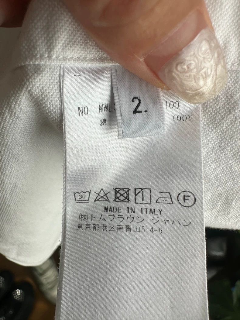 Thom Browne Thom Browne size2 White Oxford cloth shirt Size US M / EU 48-50 / 2 - 4 Thumbnail
