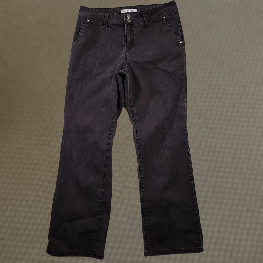 Croft & Barrow Croft & Barrow Jeans Women's Black Boot Mid Rise Stretch Double Button 12 Size 34" / US 12 / IT 48 - 1 Thumbnail