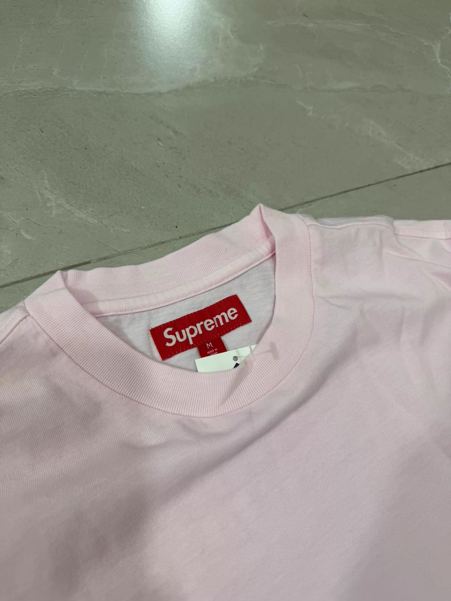 Supreme Supreme SS26 WEEK1 Cracked Sleeve L/S Washed Pink M Size US M / EU 48-50 / 2 - 2 Thumbnail
