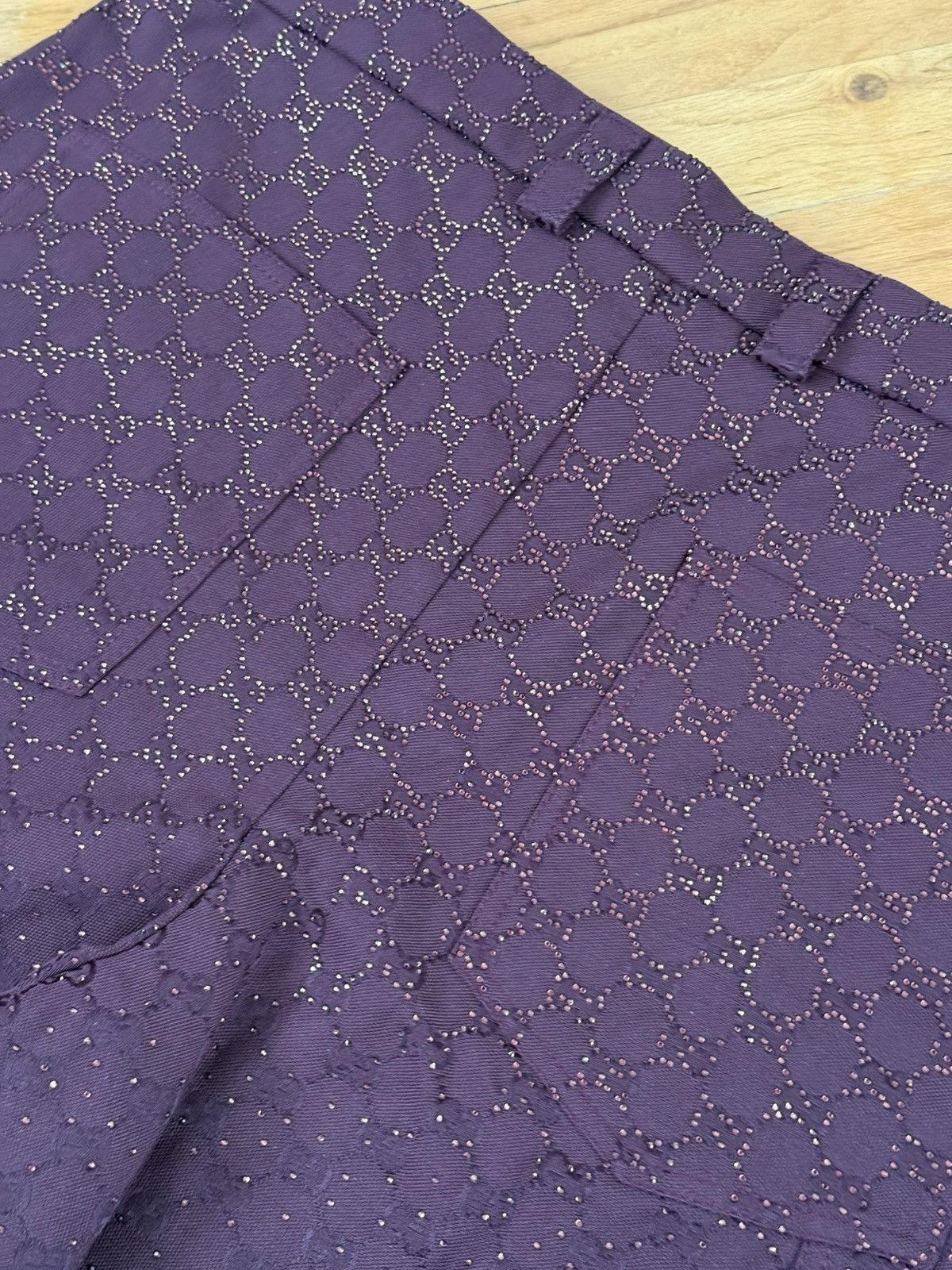 Gucci Gucci GG Canvas Shorts with Crystals Size US 40 / EU 56 - 9 Thumbnail
