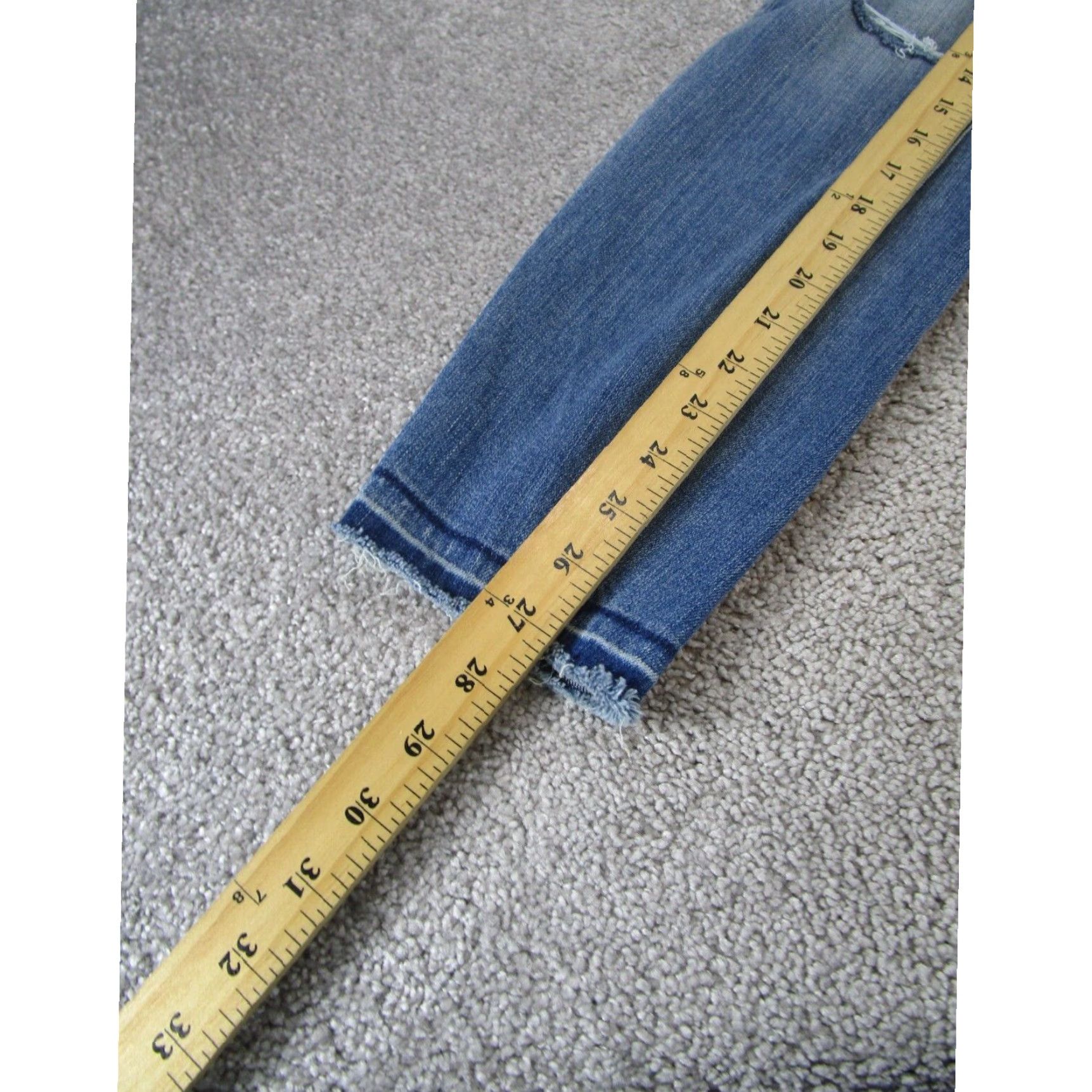 Madewell Madewell Womens Jeans Medium 28 Light Wash Skinny Ripped Size 28" / US 6 / IT 42 - 3 Thumbnail
