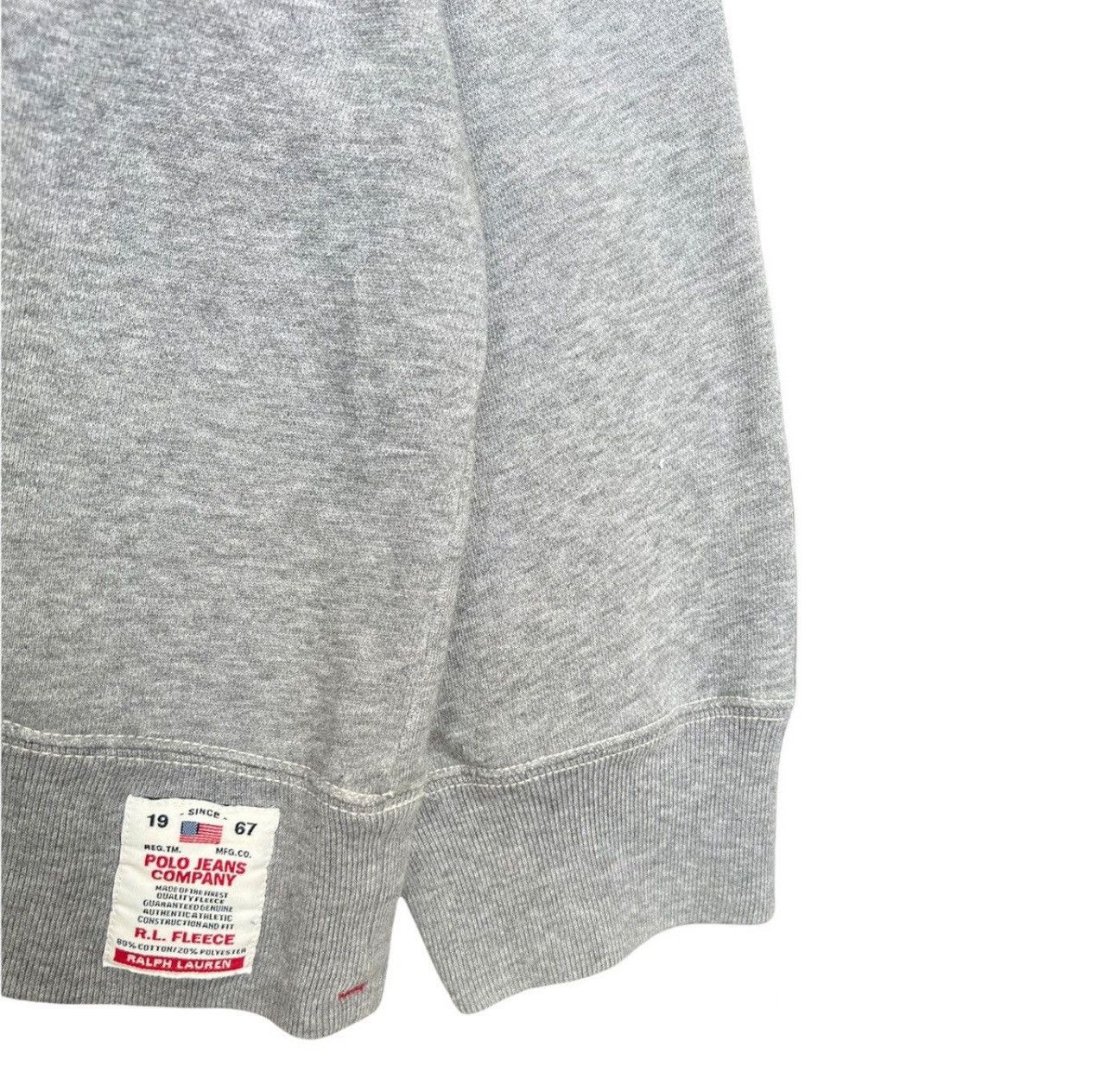 Polo Ralph Lauren × Vintage Vintage Polo Ralph Lauren Spellout Oversize Sweatshirt Size US XXL / EU 58 / 5 - 4 Thumbnail