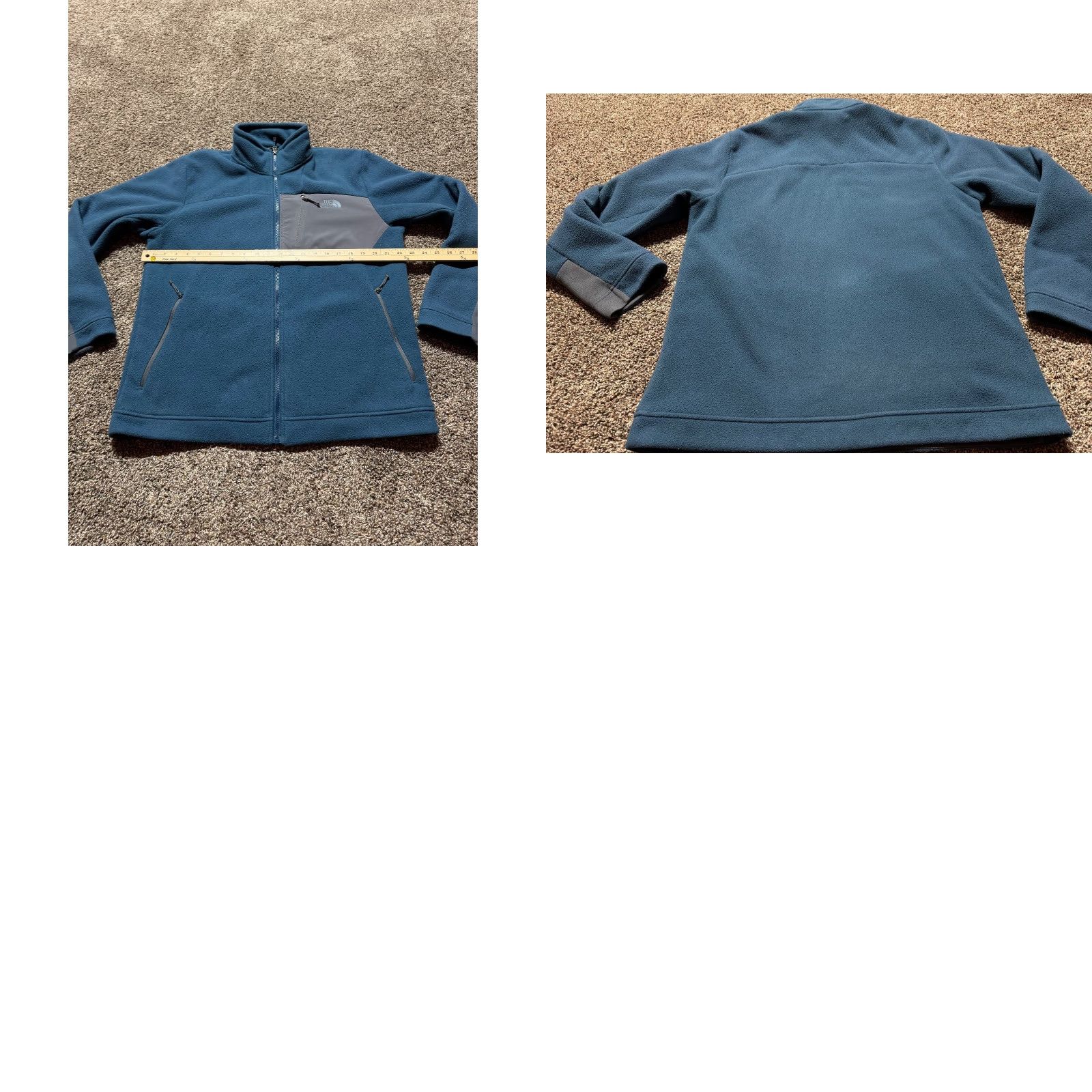 The North Face The North Face Mens Jacket Fleece Blue Large Full Zip Distressed Goats Size US L / EU 52-54 / 3 - 8 Thumbnail