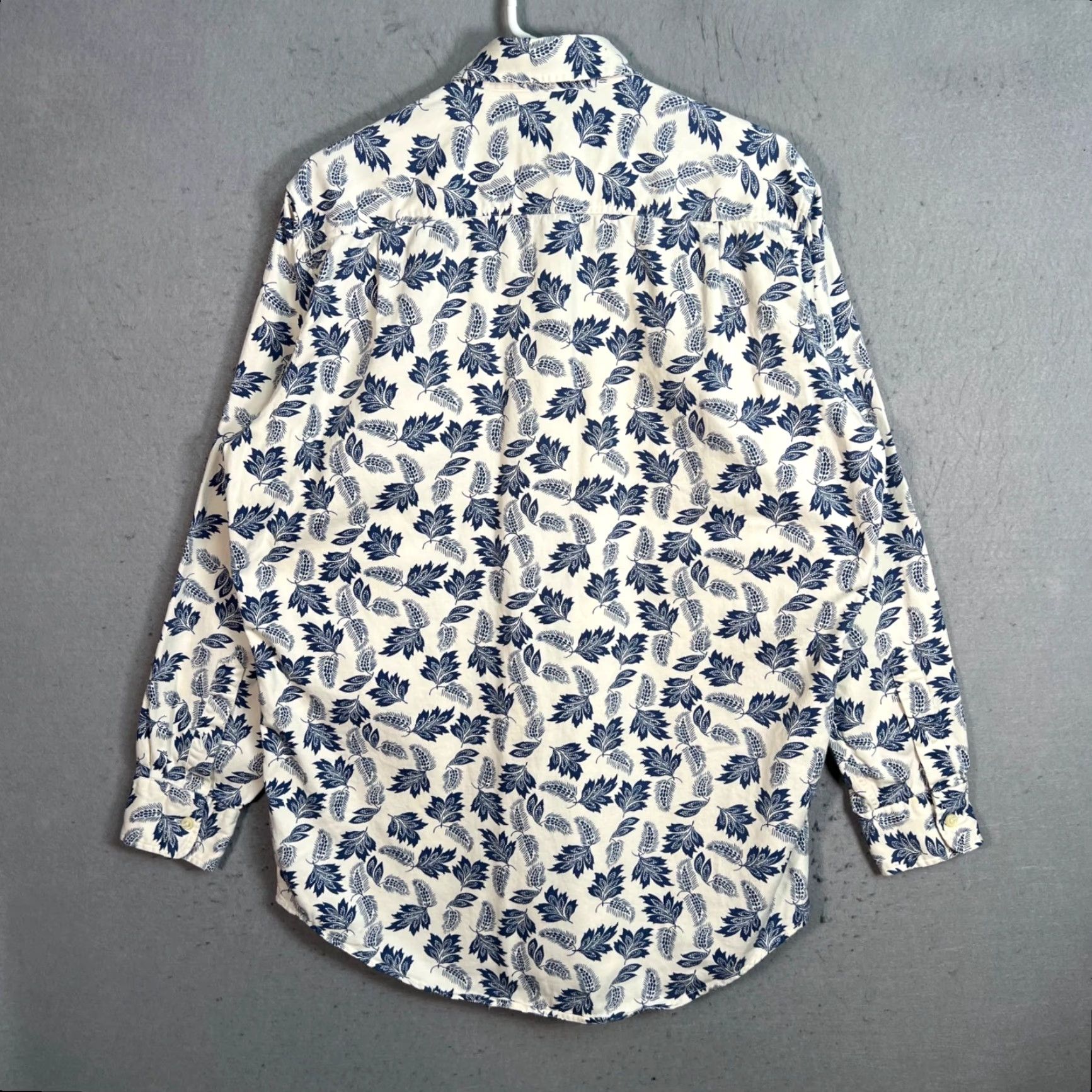 Ralph Lauren VINTAGE Ralph Lauren Classic Fit Shirt Men M White Floral 100% Cotton Button-Down 90s Concert Flower Covers Mens Size US M / EU 48-50 / 2 - 2 Thumbnail