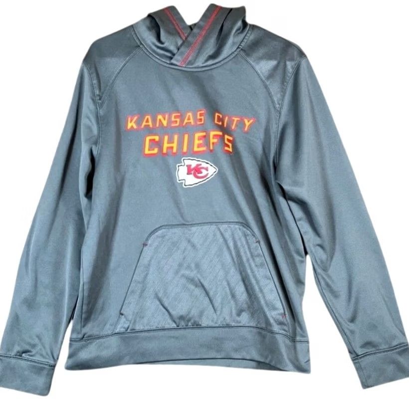 NFL Team Apparel Sweatshirt Kansas City Chiefs NFL Hoodie TX3 Warm Front Pocket M Mens Sweatshirt Size US M / EU 48-50 / 2 - 2 Thumbnail