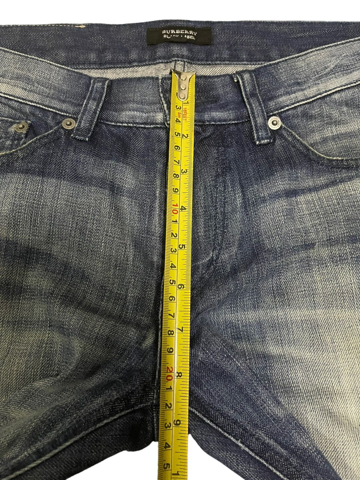 Burberry Vintage Burberry Black Label Blue Wash Flare Jeans Size US 30 / EU 46 - 15 Thumbnail
