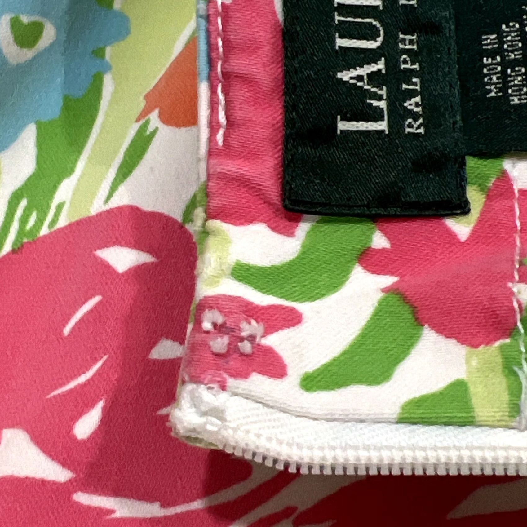 Ralph Lauren Lauren Ralph Lauren Skirt Women’s 8 Floral Back Zipper Cotton Spandex Short Multicolor Size 30" / US 8 / IT 44 - 7 Thumbnail