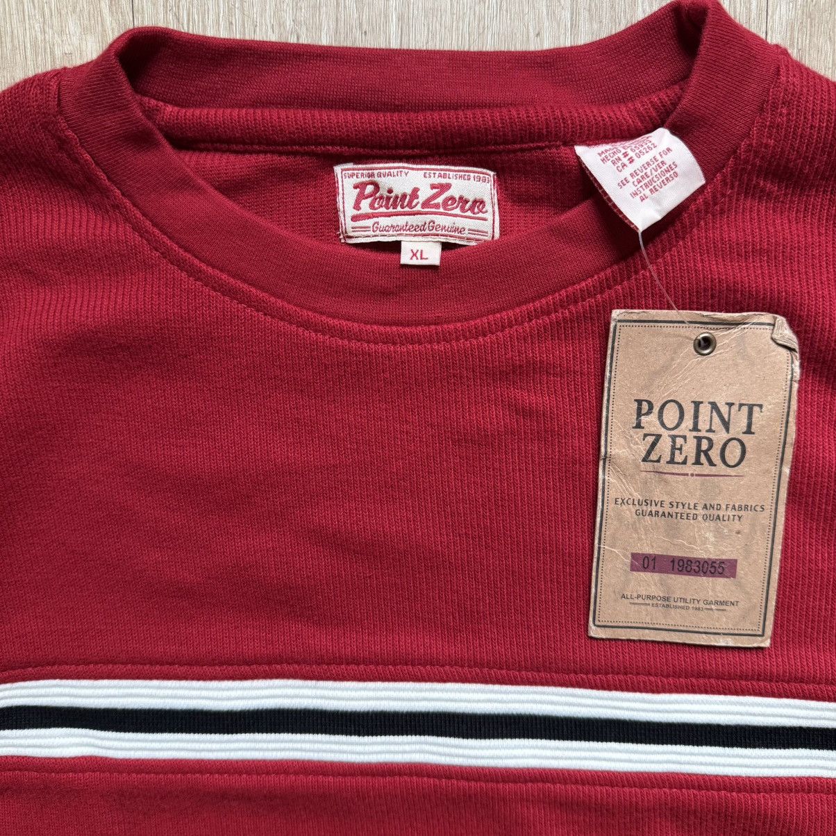 Point Zero Vintage Y2K Point Zero Red Crewneck Size US XL / EU 56 / 4 - 3 Thumbnail