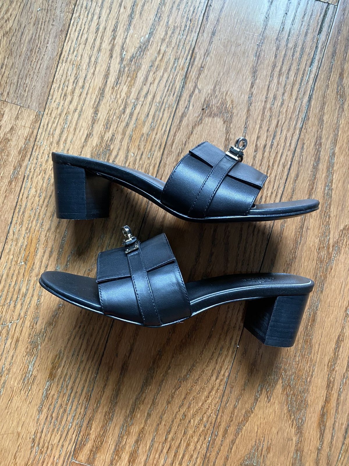 Hermes Hermes black heels Size US 8 / IT 38 - 1 Thumbnail
