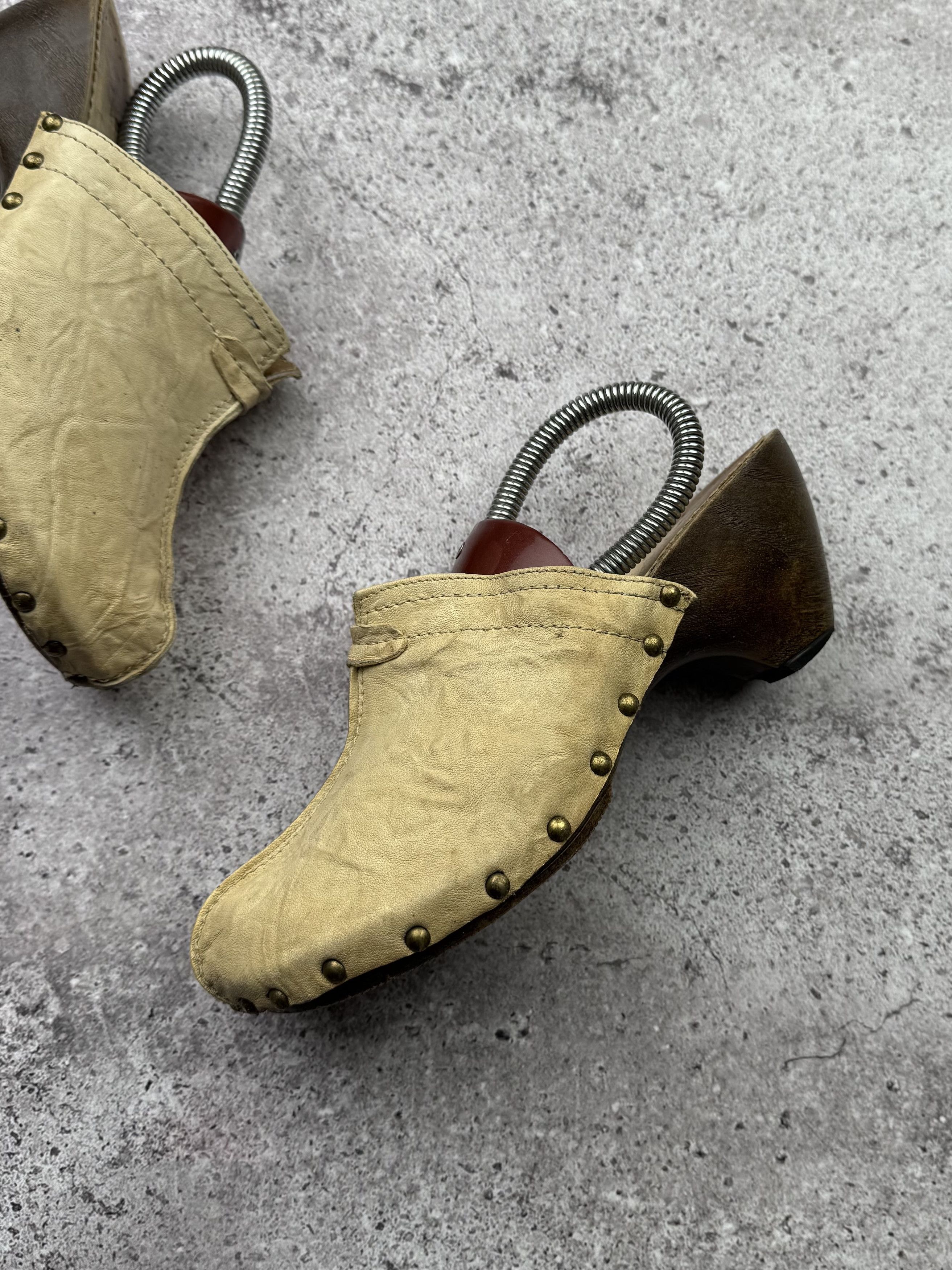 If Six Was Nine Vintage Leather Clog C622(V215) Size US 8 / IT 38 - 3 Thumbnail