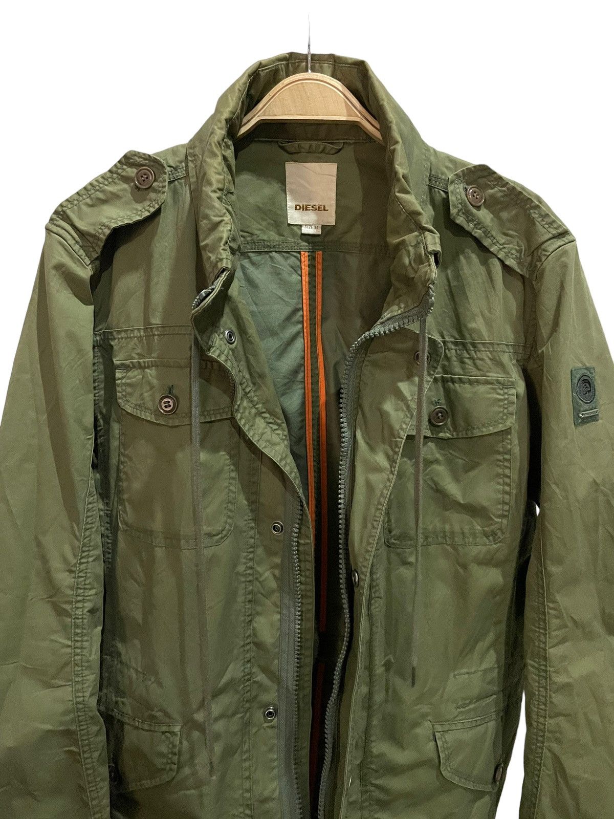 Diesel Vintage 90s Diesel Hooded Spalmatura Water Resistance Jacket Size US XL / EU 56 / 4 - 10 Thumbnail