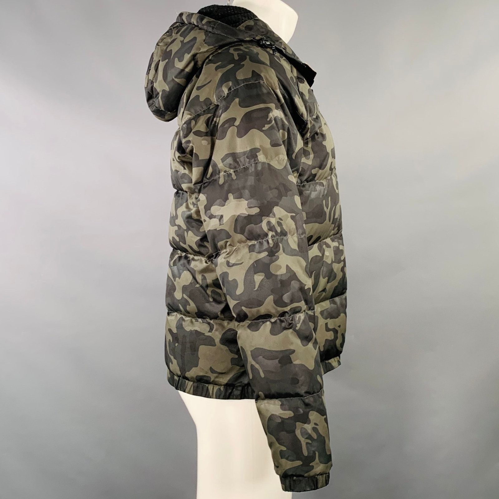 Banana Republic BANANA REPUBLIC Green Brown Camouflage Polyester Padded Coat Size US M / EU 48-50 / 2 - 2 Thumbnail