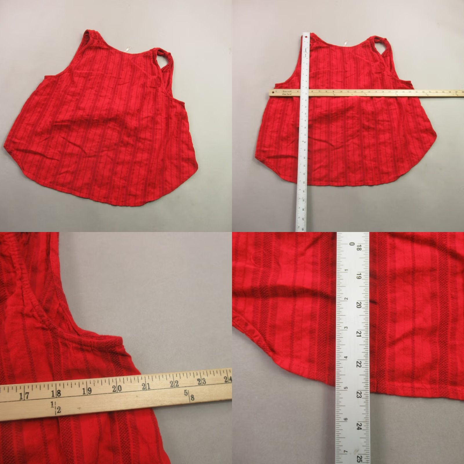 Free People Free People Shirt Womens M Sleeveless V-Neck Pullover Lightweight Red Size M / US 6-8 / IT 42-44 - 8 Thumbnail