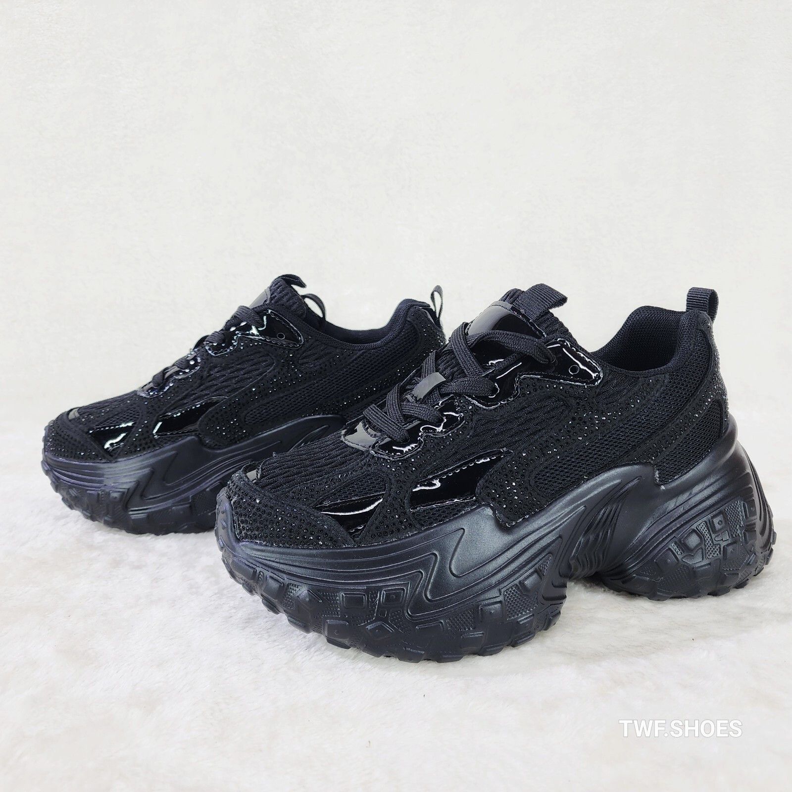 Other Cush Sparkle Sport Rhinestone Comfy Platform Light Weight Sn Size US 10 / IT 40 - 1 Thumbnail