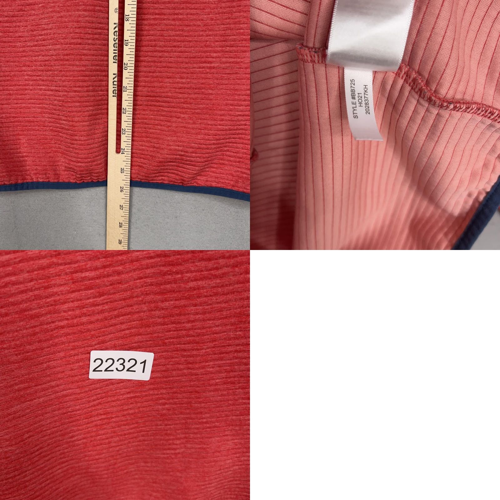 J.Crew J.Crew Pullover Mens Small Red Snap Quilted Fleece Mock Neck Sweatshirt Size US S / EU 44-46 / 1 - 9 Thumbnail